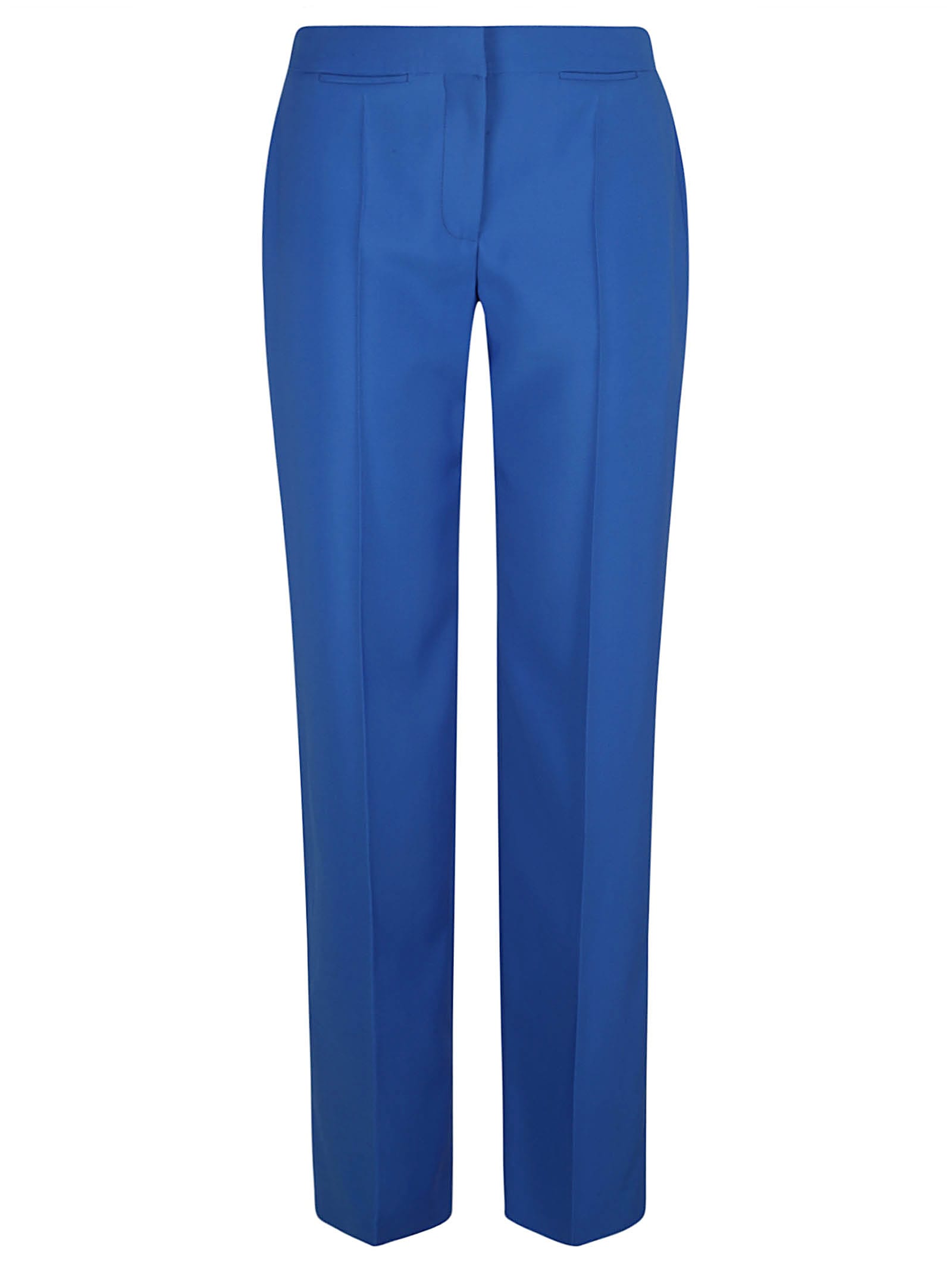 Alexander Mcqueen Concealed Trousers In Galactic Blue