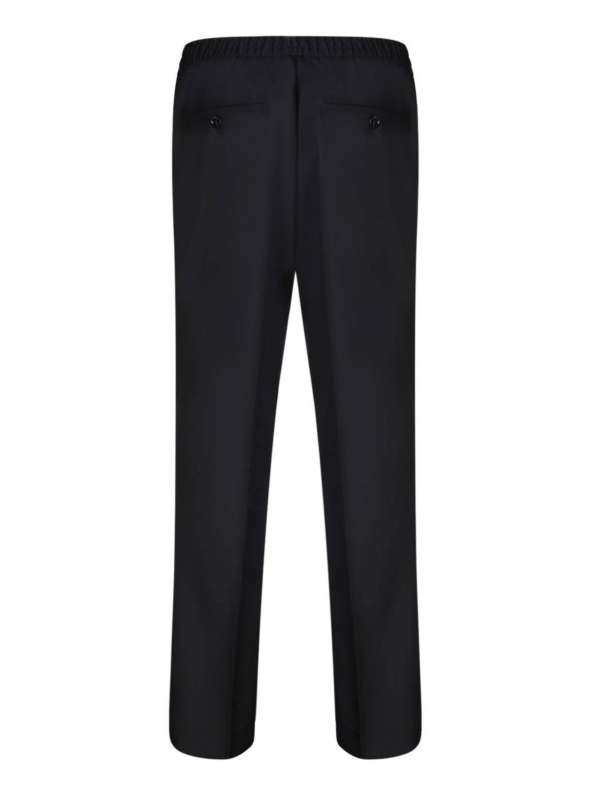 Shop Ami Alexandre Mattiussi Paris Tailored Straight-leg Pants In Black