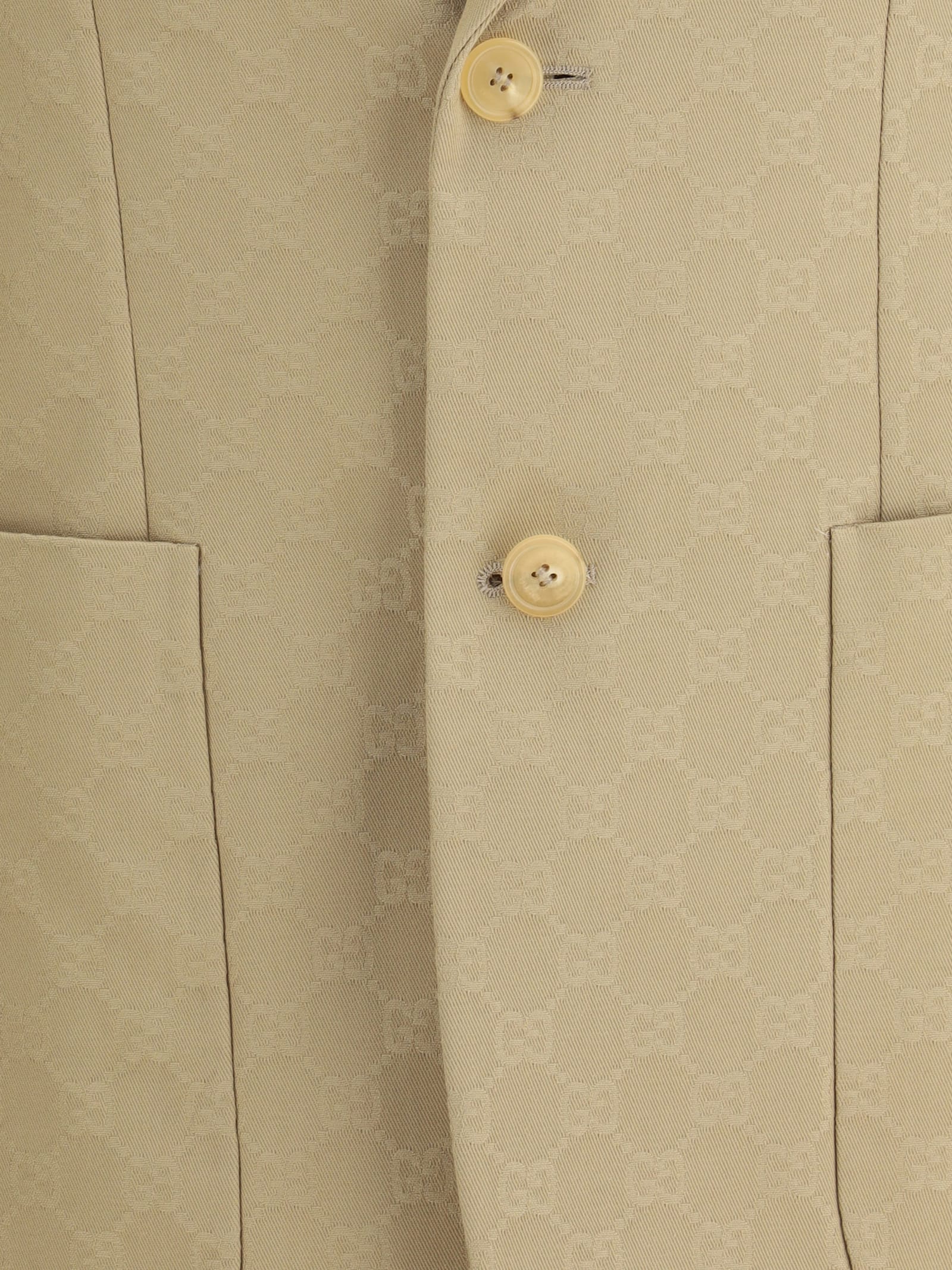 Gucci Gg Supreme-pattern Blazer In Neutral