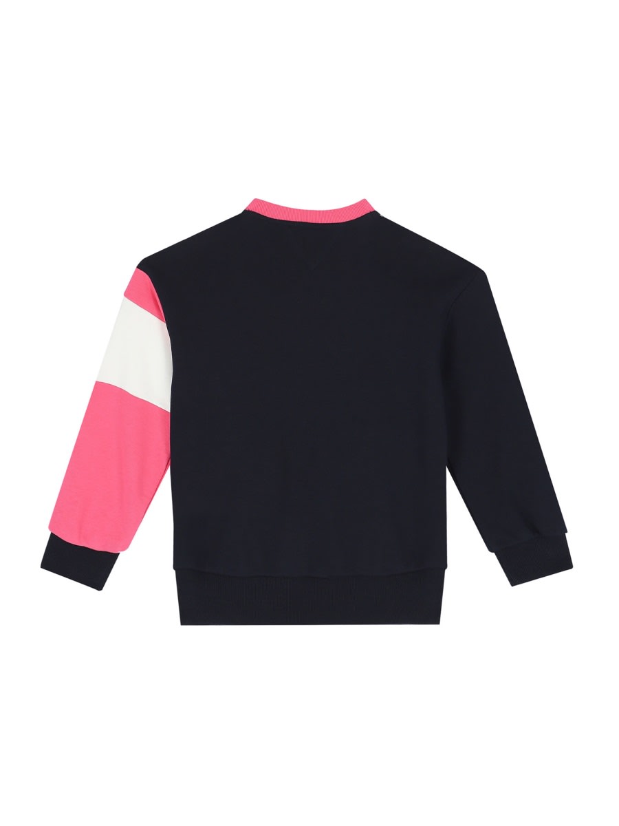Tommy Hilfiger Colorblock Crewneck Sweatshirt In Multicolour