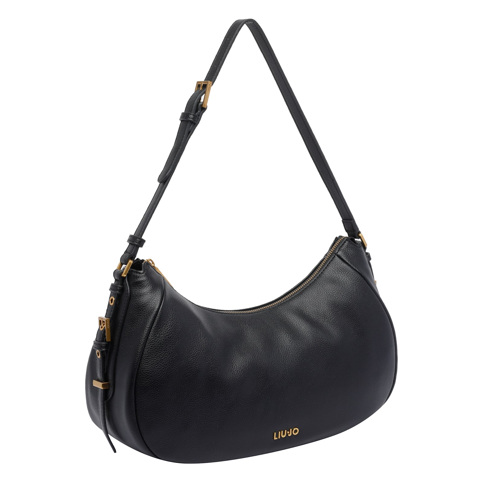 Liu •jo Logo-lettering Shoulder Bag In Black
