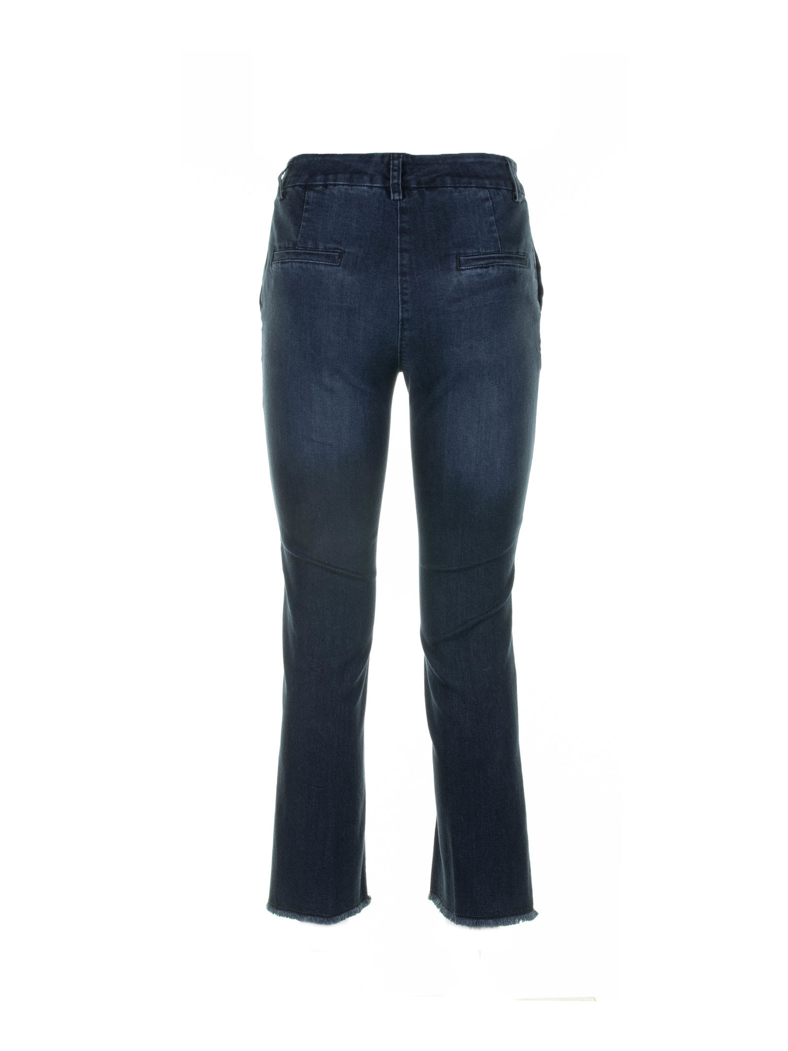 Shop Via Masini 80 Blue Denim Jeans In Blu Chiaro
