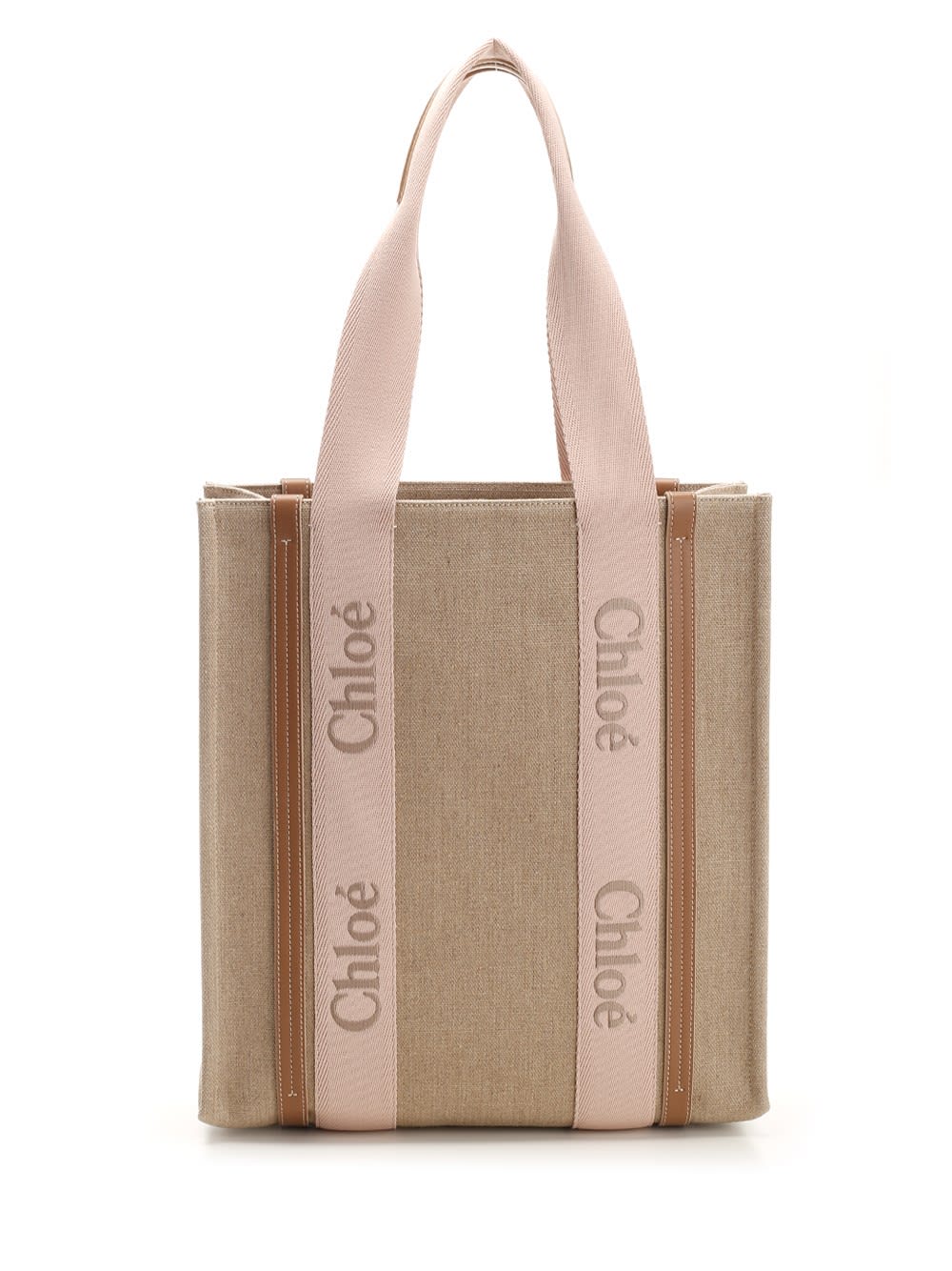 Shop Chloé Woody Tote Bag In Multicolor