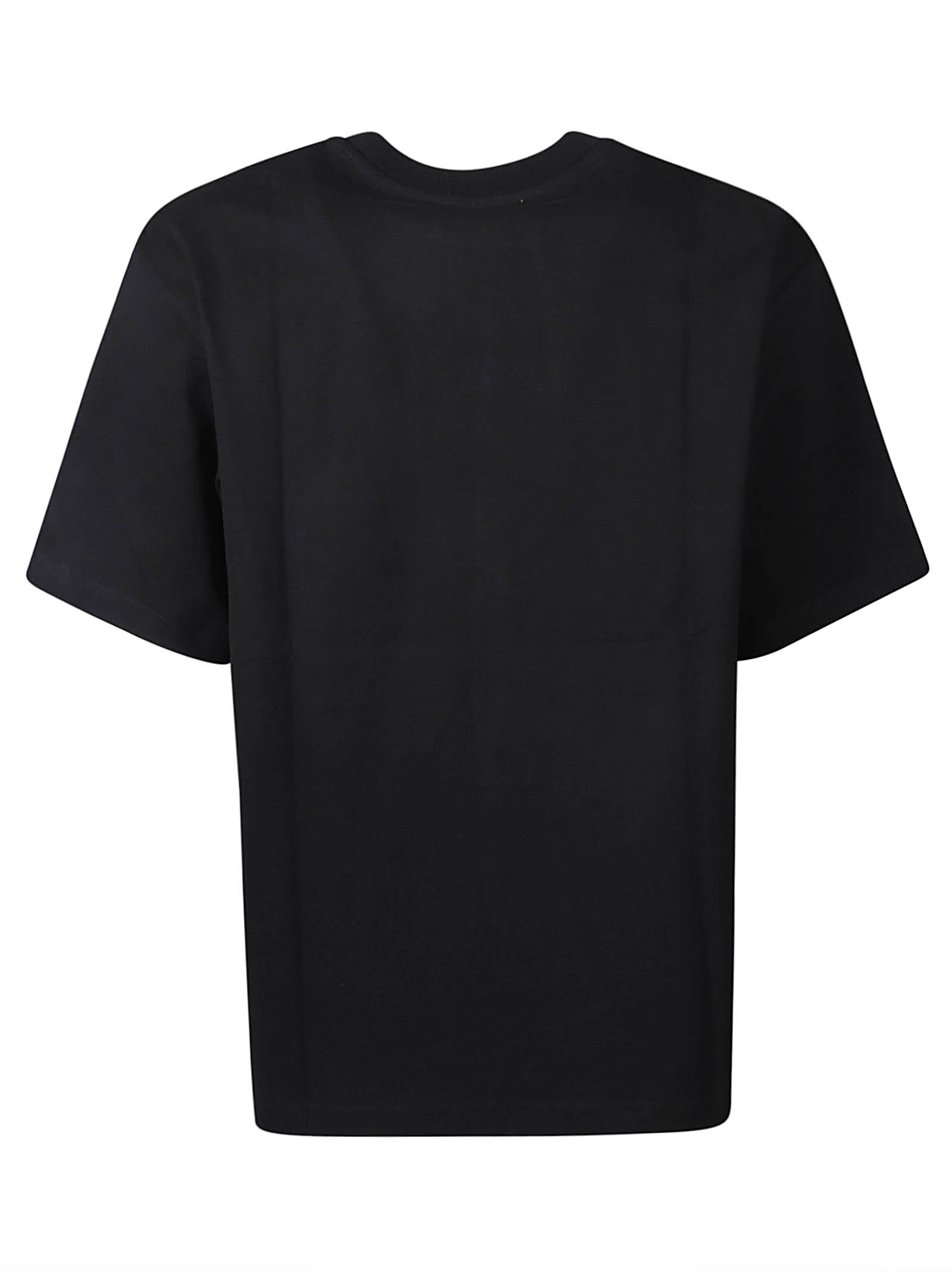 Shop Acne Studios Chest Logo Regular T-shirt In Black