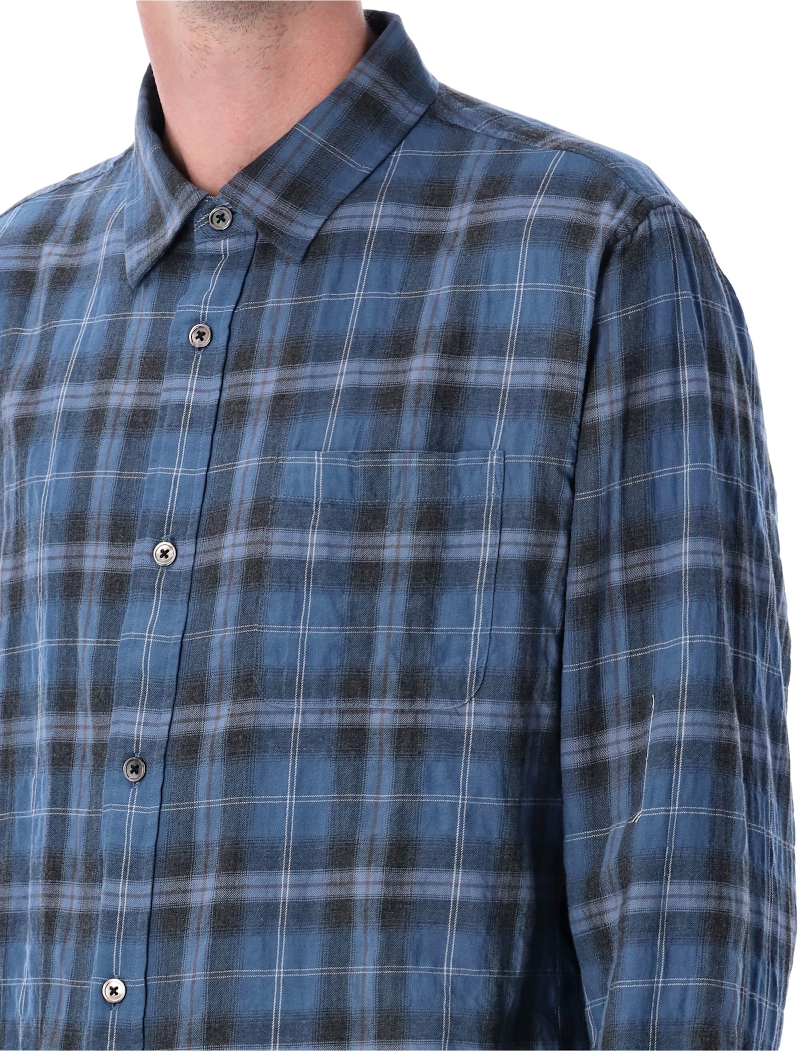 Stussy Beach Plaid Shirt In Blue