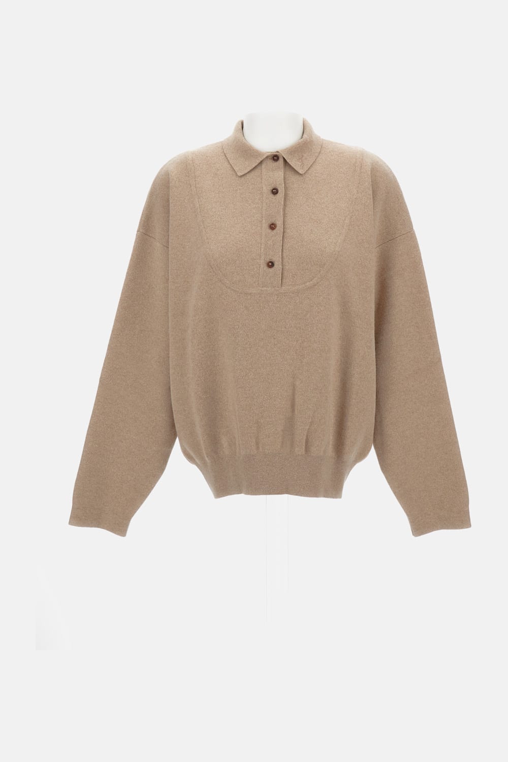 Jacquemus La Maille Vareuse Pallone Polo In Sand