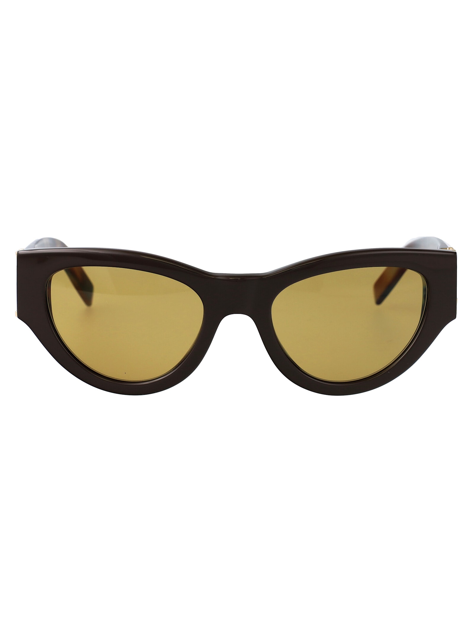 Saint Laurent Slm94 Sunglasses In Brown-havana-brown