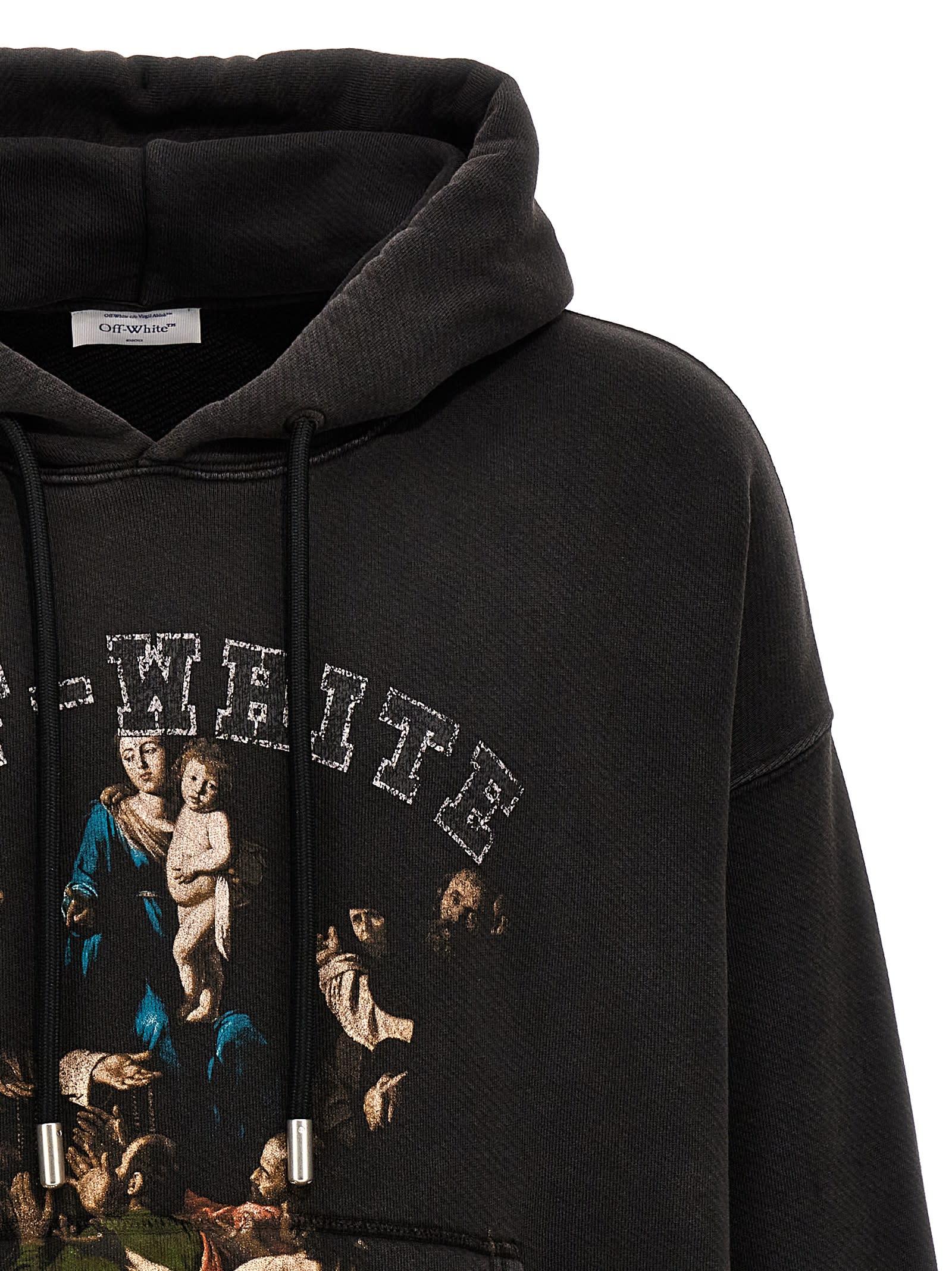 Shop Off-white Mary Skate Hoodie In Black