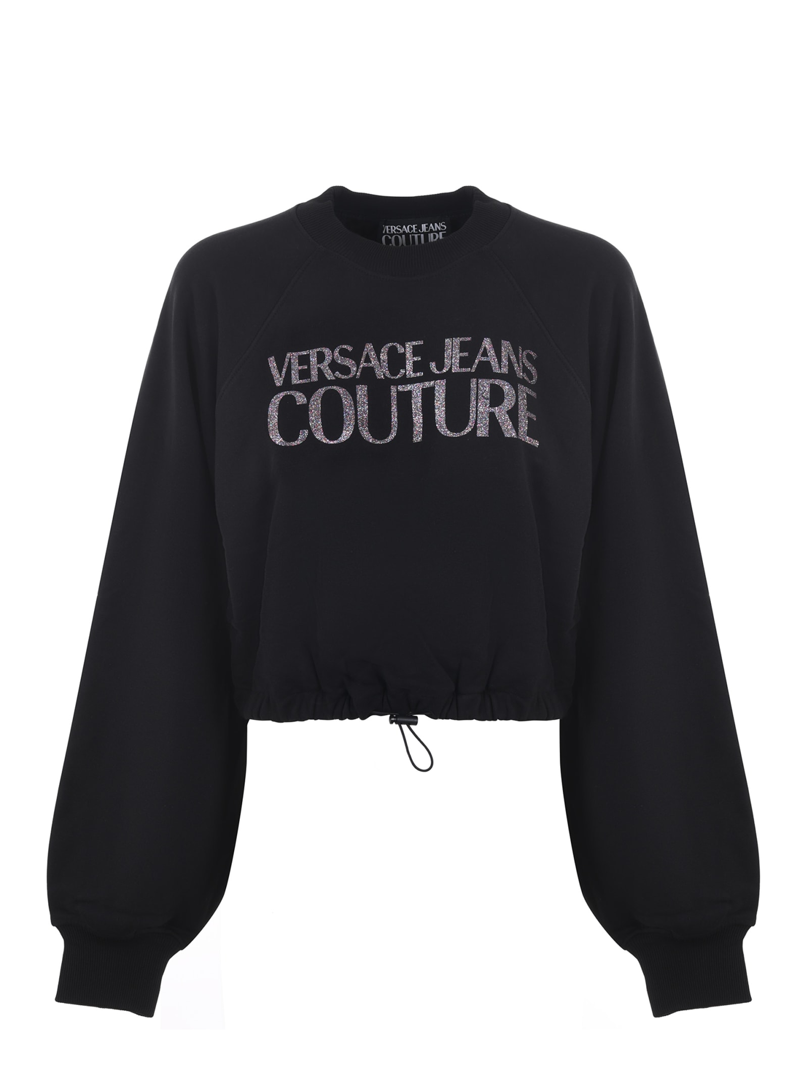 Versace Jeans Couture Crop Cotton Sweatshirt