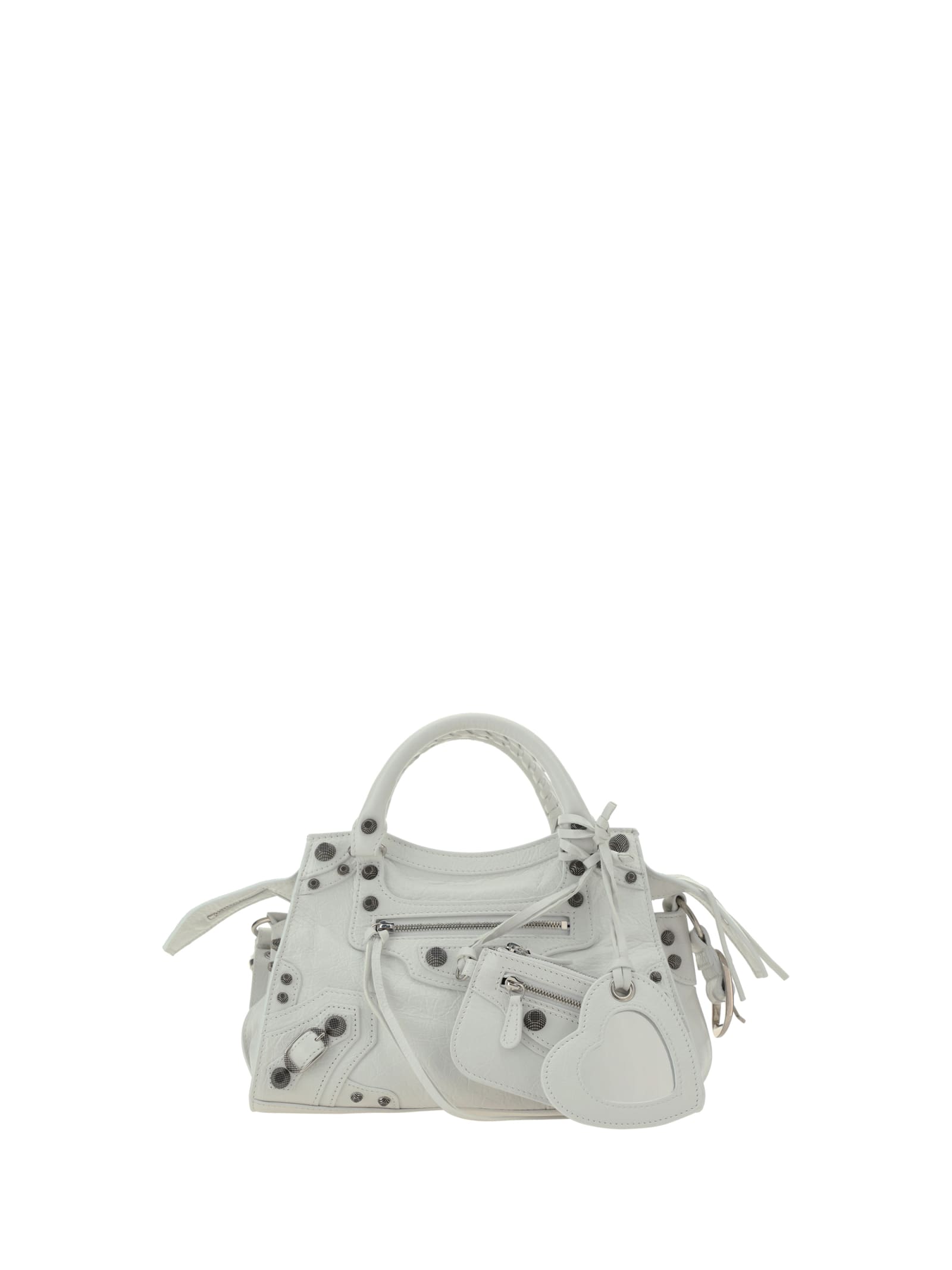 Balenciaga Neo Le Cagole Shoulder Bag In White