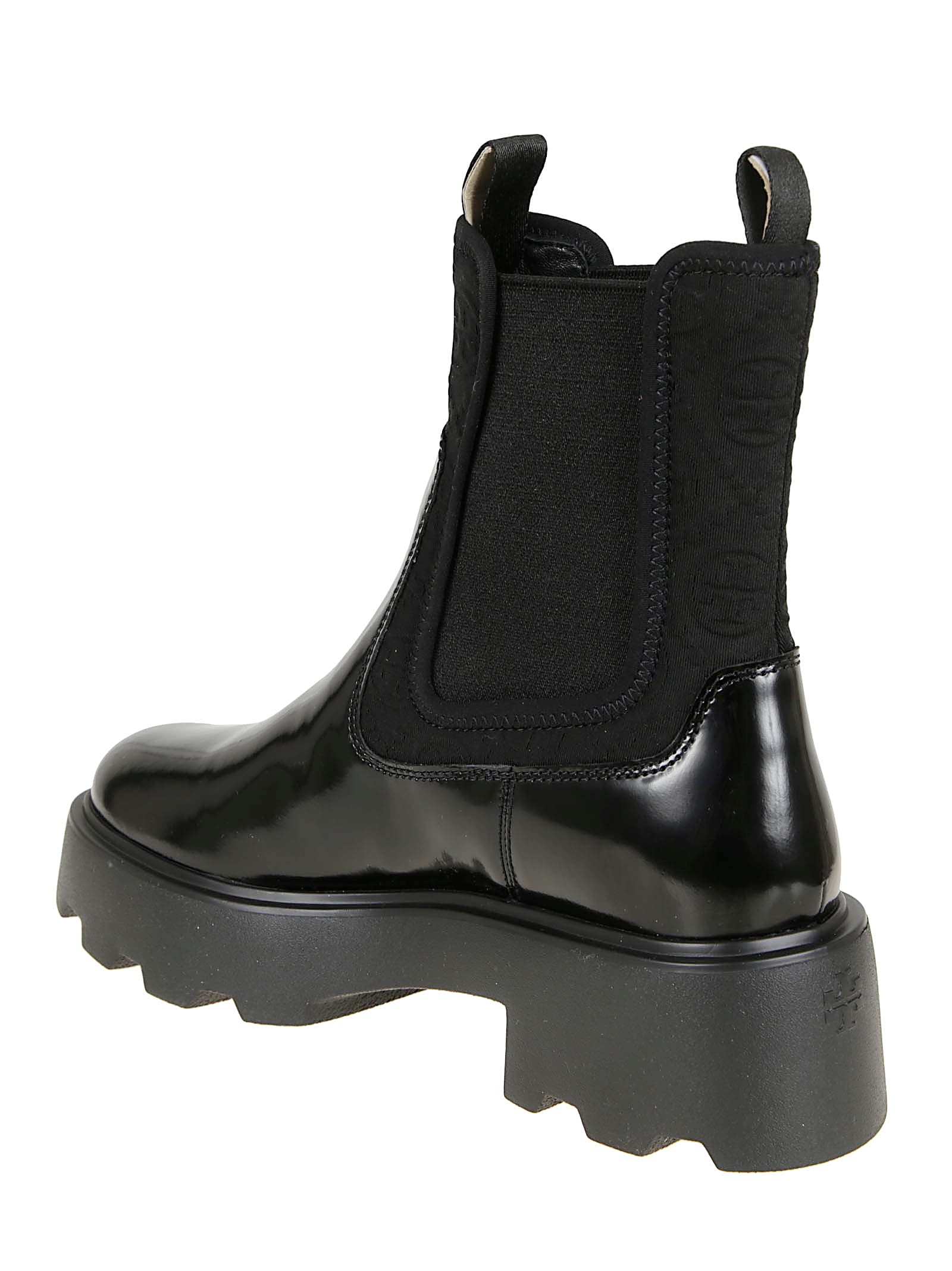 Tory Burch T Monogram Lug Chelsea Boot 65mm In Black
