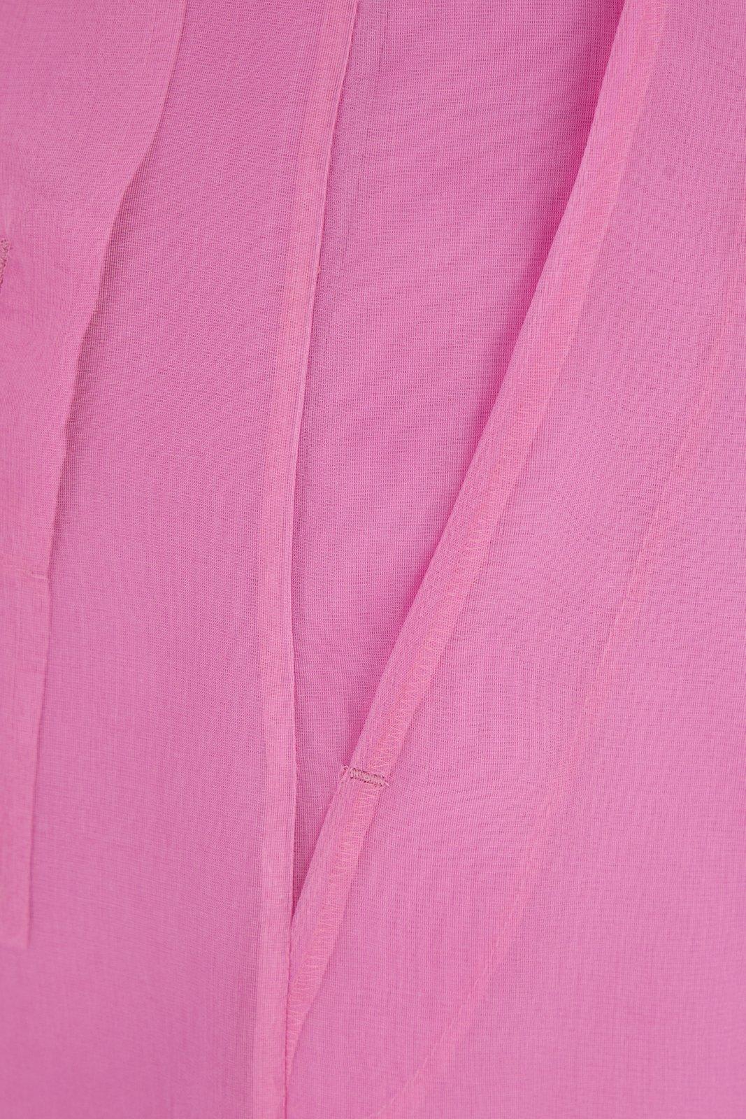 Shop Max Mara Organza High Waist Trousers In Pink