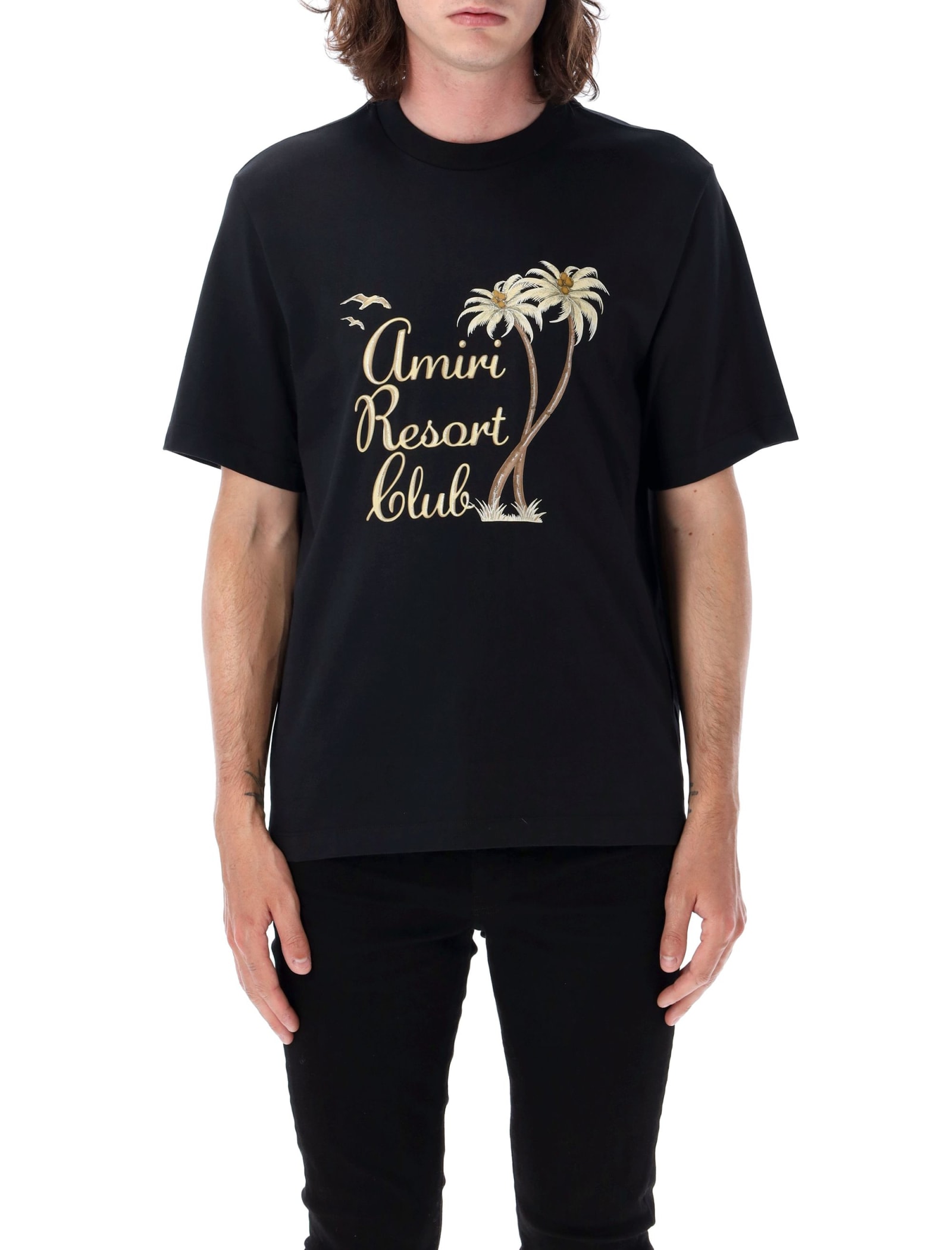 Shop Amiri Resort Club Over T-shirt In Black