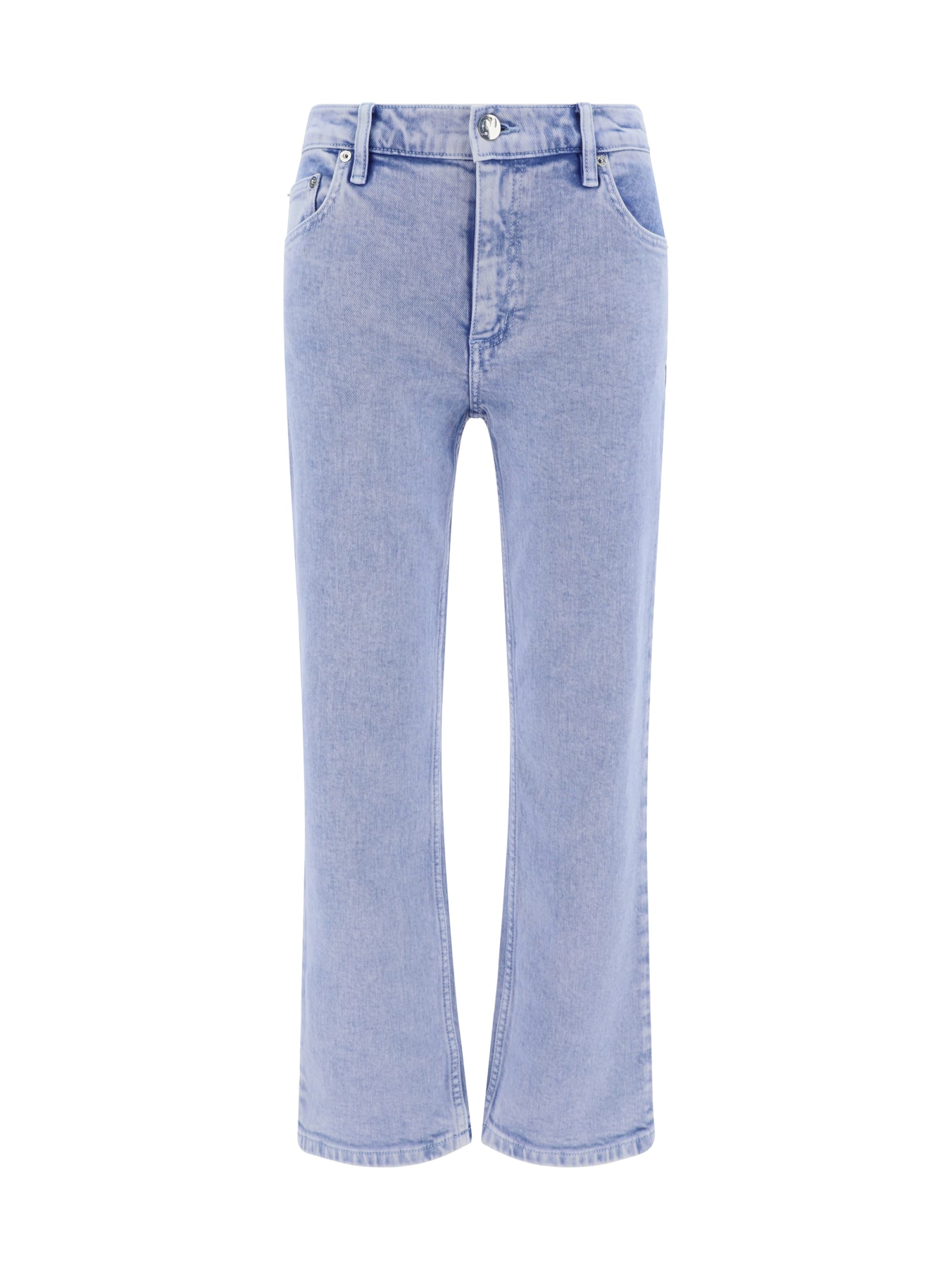 Shop Tory Burch Jeans In Ice Blue