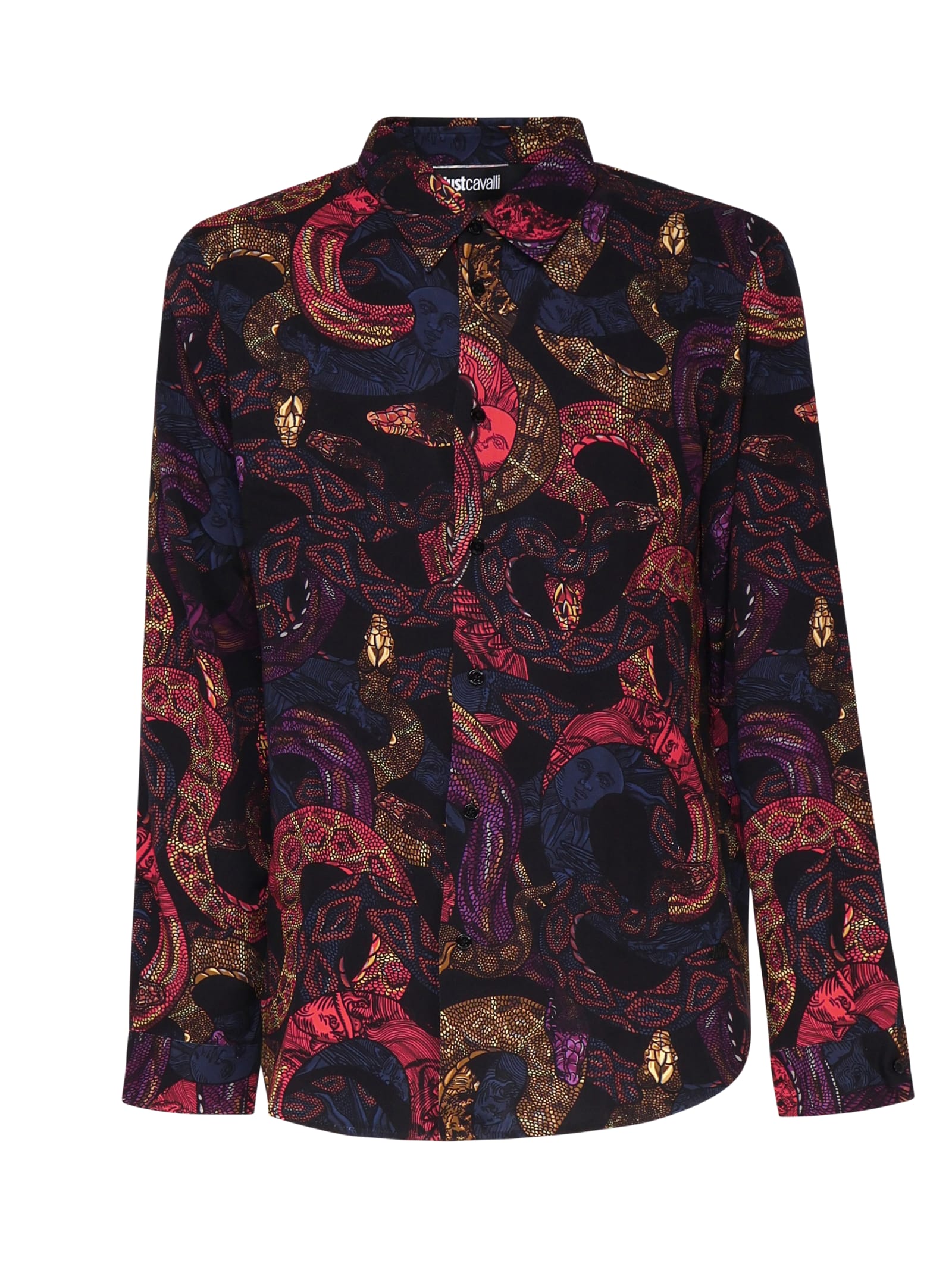 Shop Just Cavalli Multicolor Printed Shirt In Multicolour