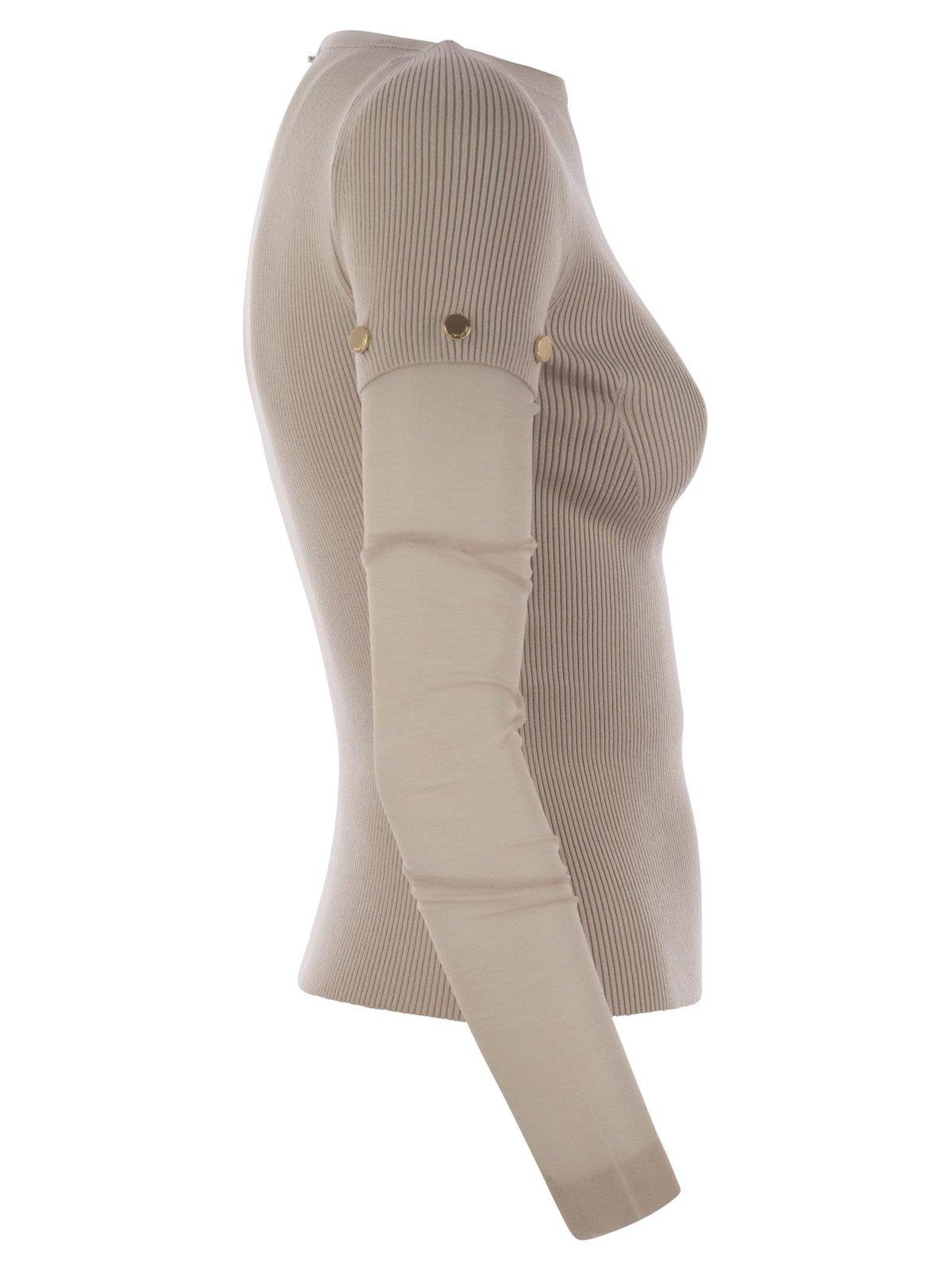 Sportmax Women's Alcide - Tight-fitting Stretch Viscose Jersey In Beige