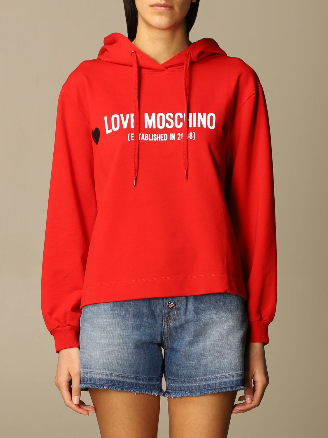 Love Moschino Sweatshirts SWEATSHIRT WITH LOGO