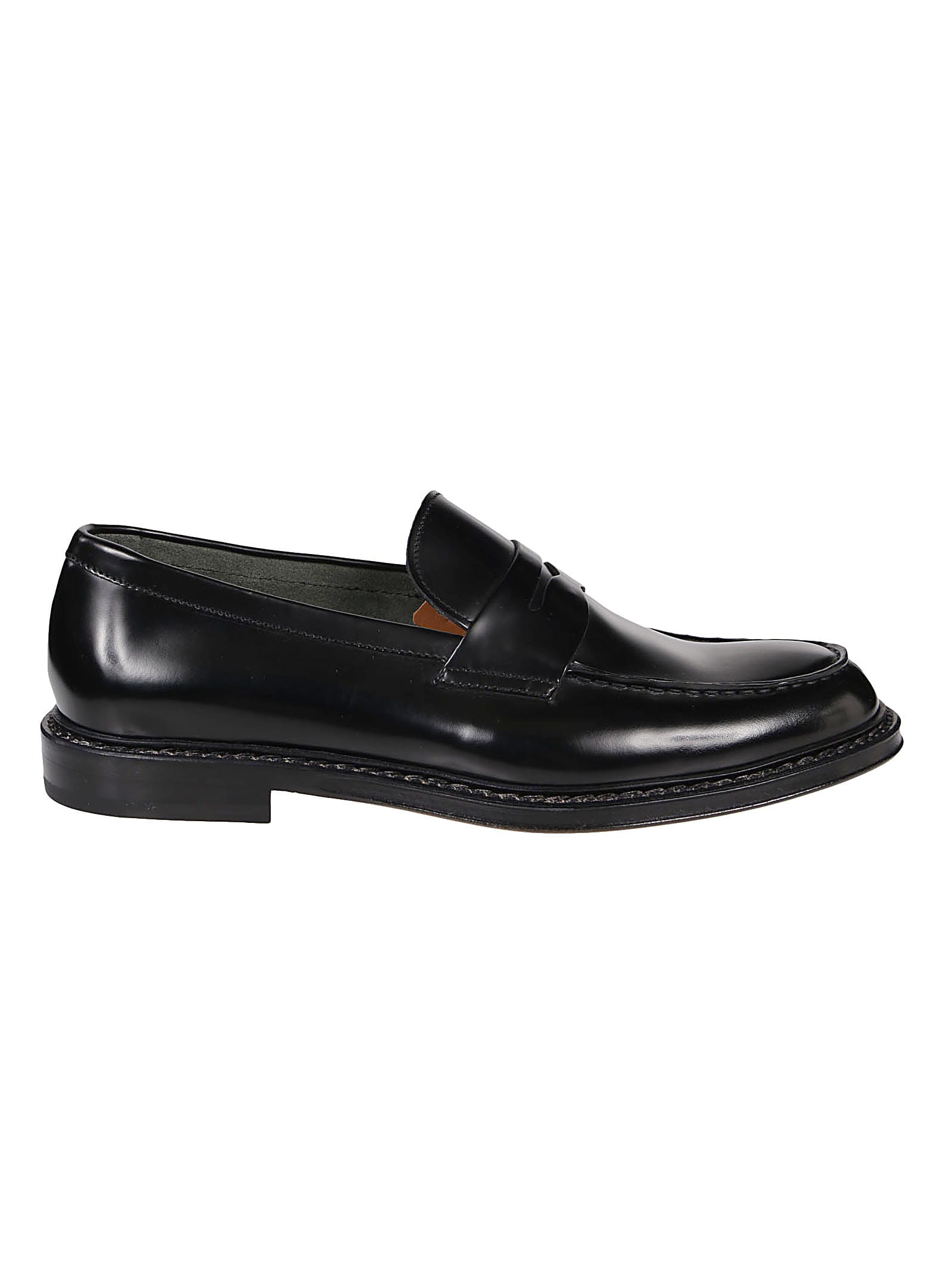Shop Doucal's Penny Loafers Doucals In Black