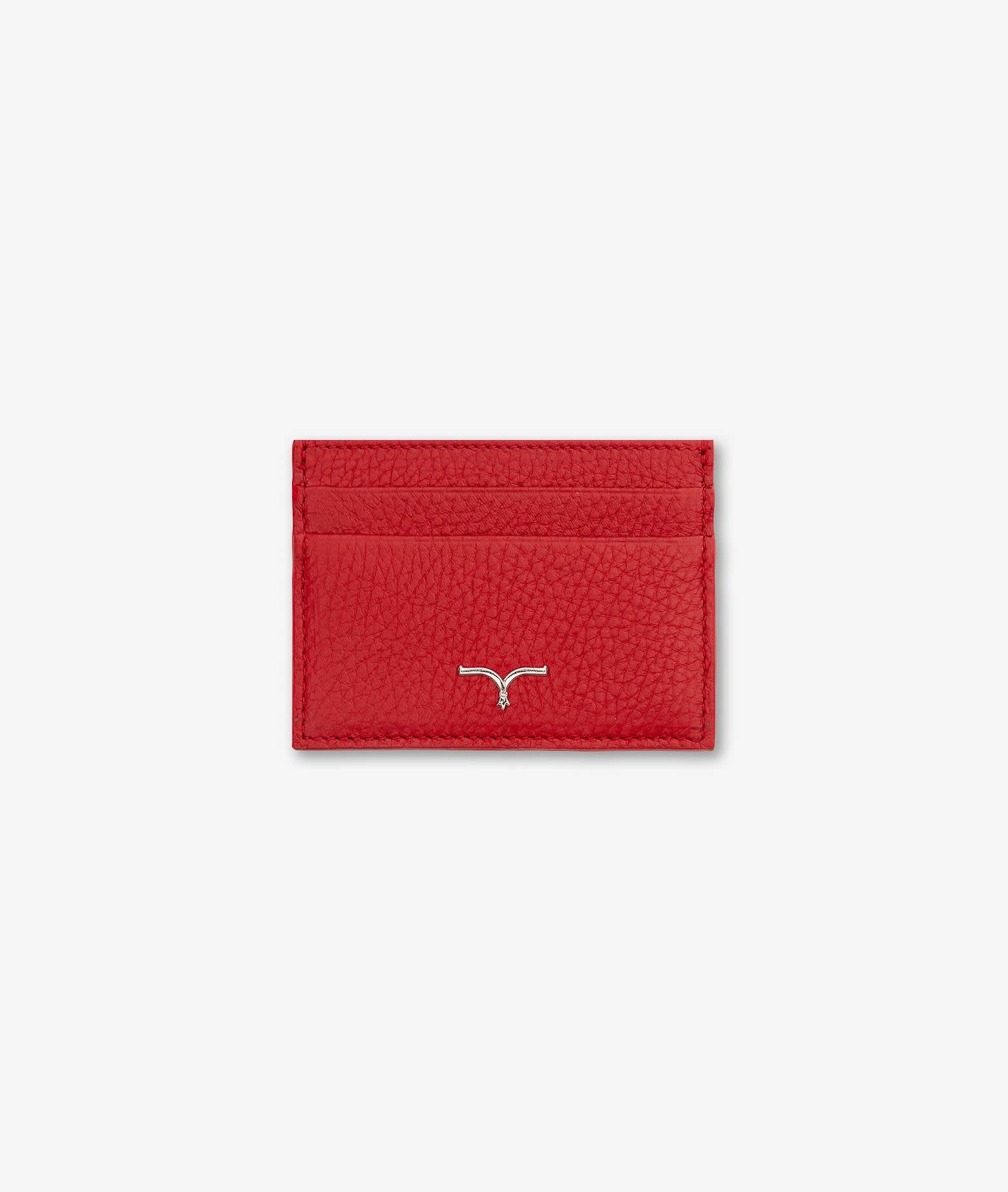 Larusmiani Card Holder Yield Wallet In Red