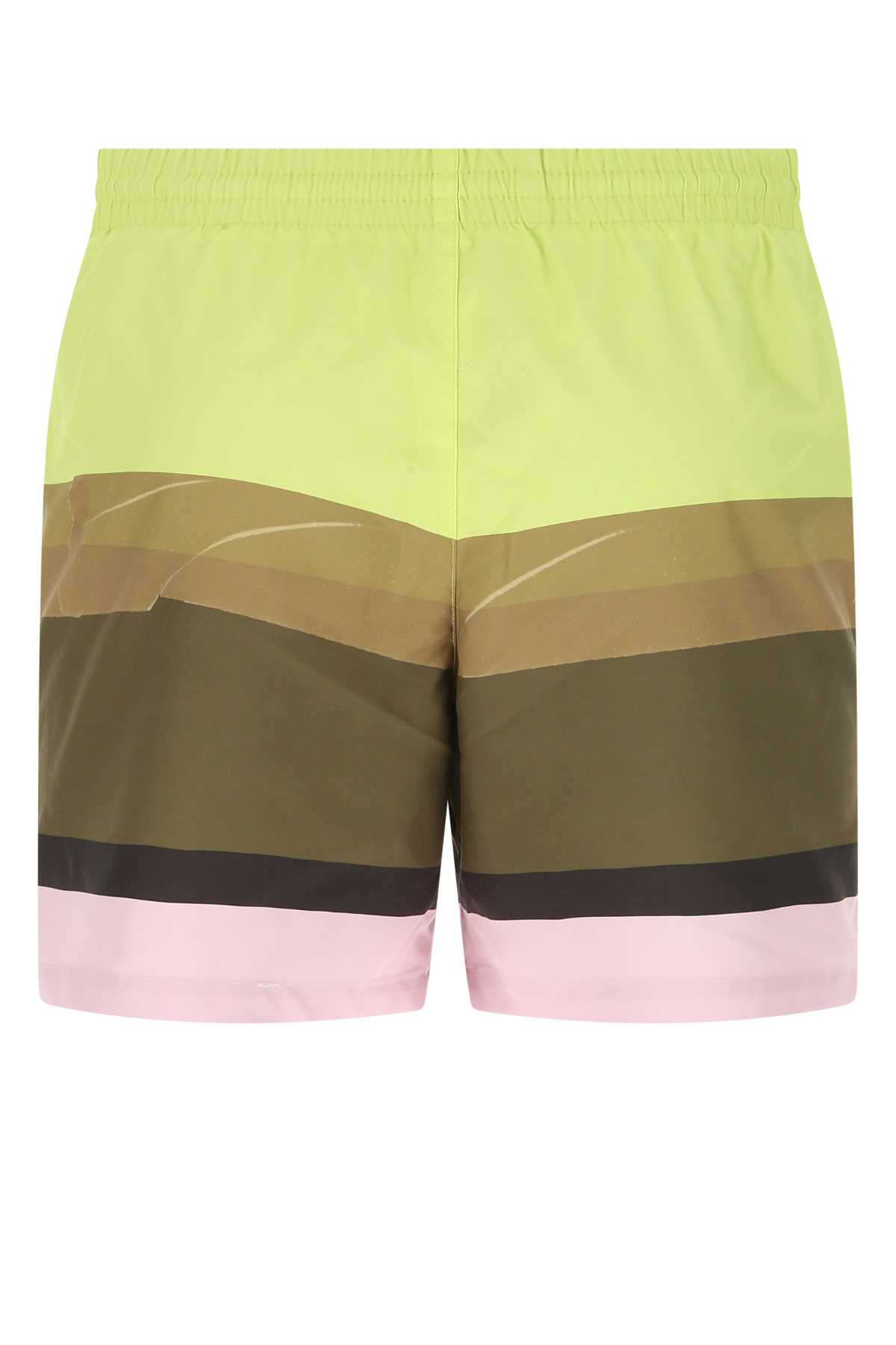 Shop Dries Van Noten Printed Nylon Bermuda Shorts In 202