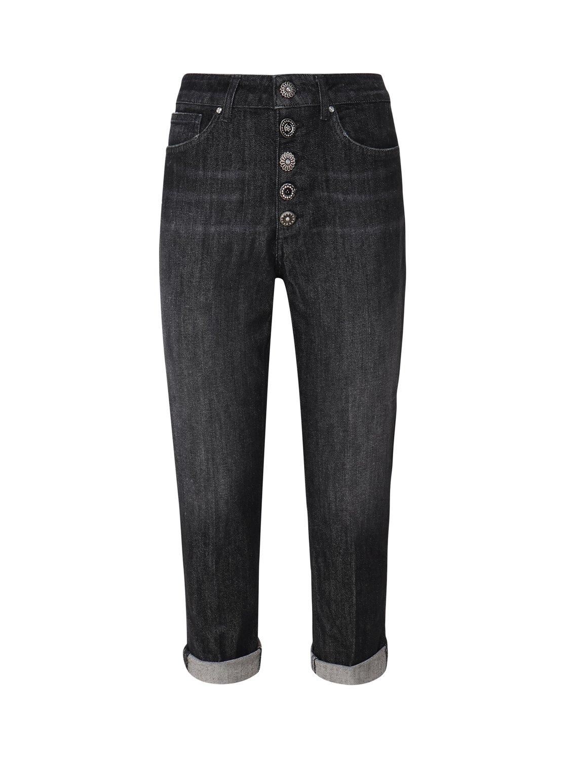 DONDUP HIGH-RISE TURN-UP HEM JEANS DONDUP 