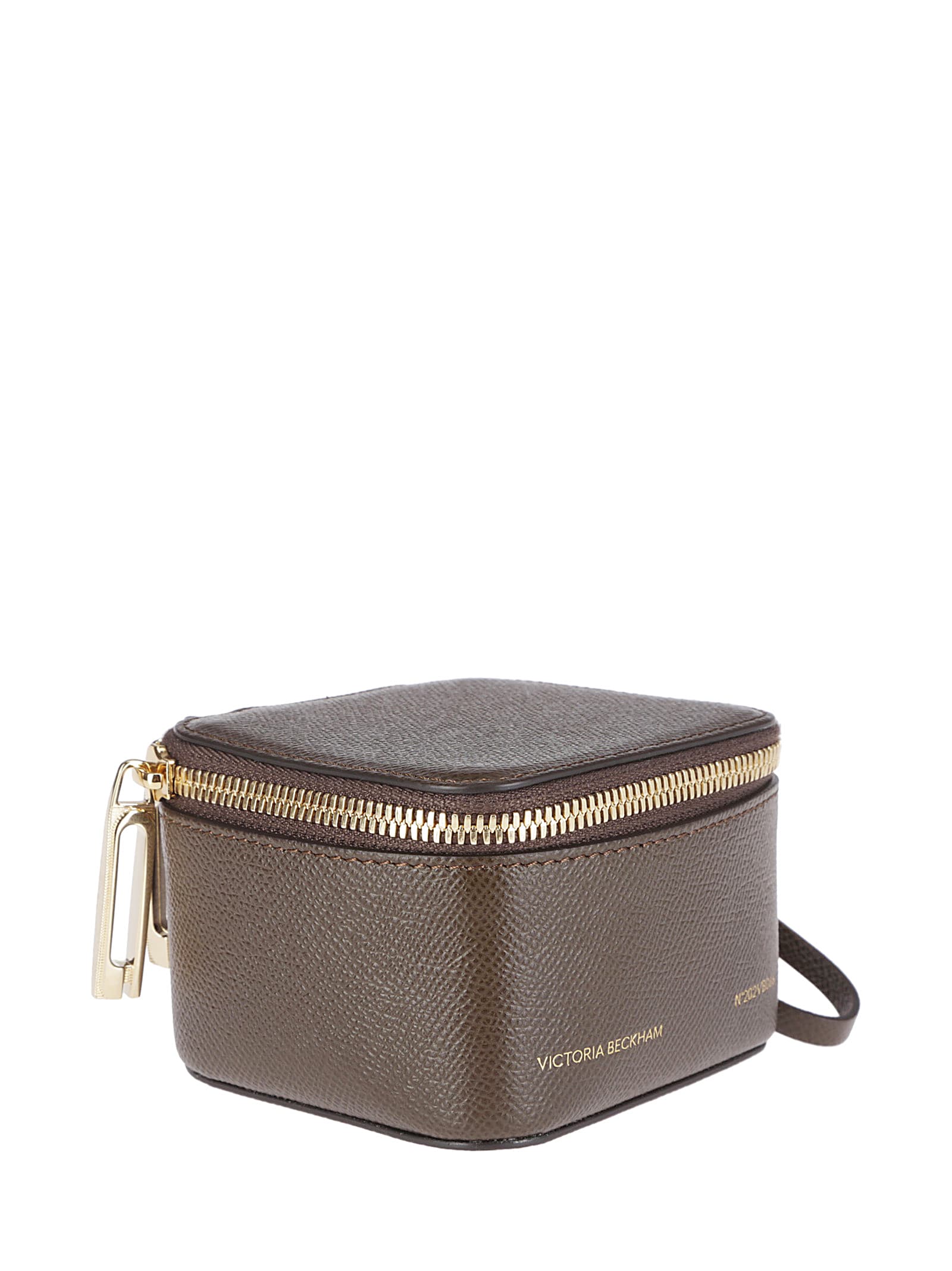 Shop Victoria Beckham Vanity Micro In Khaki