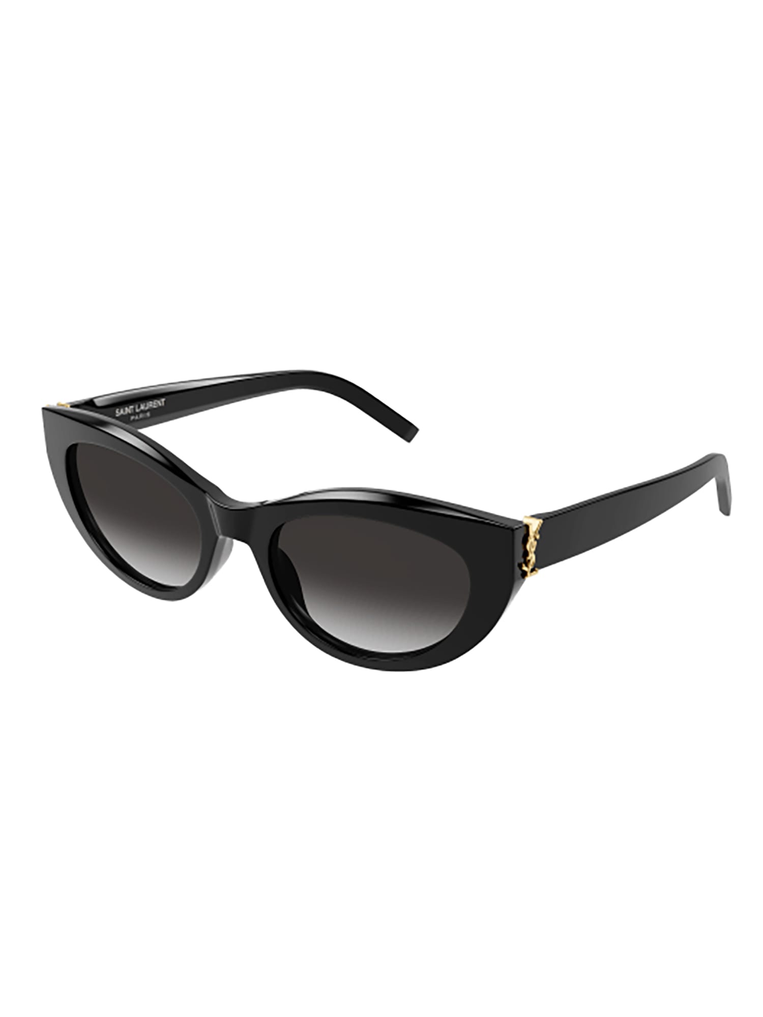 Shop Saint Laurent Sl M115 Sunglasses In Black Black Grey