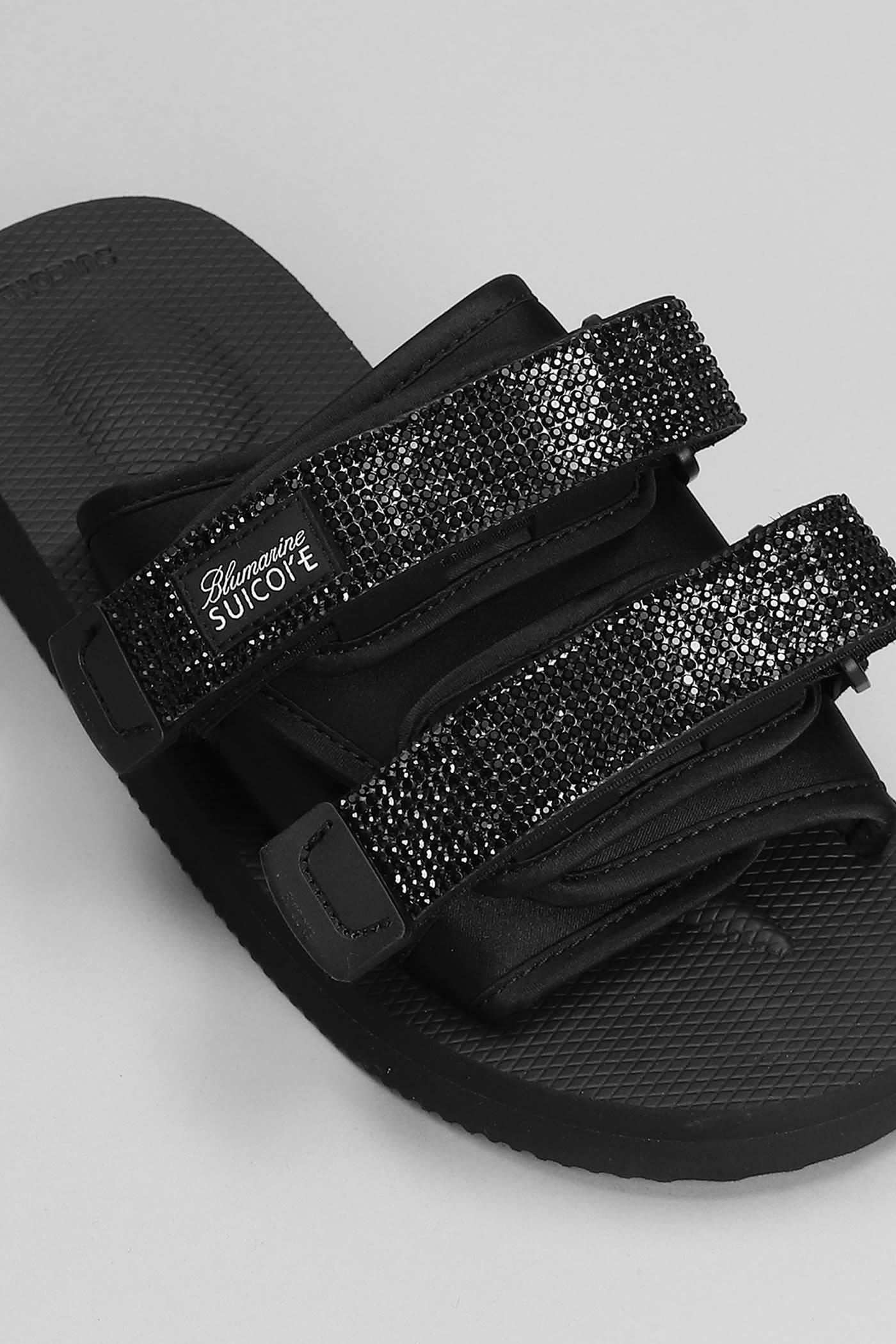Blumarine X Suicoke Moto Cab Sandals In Black