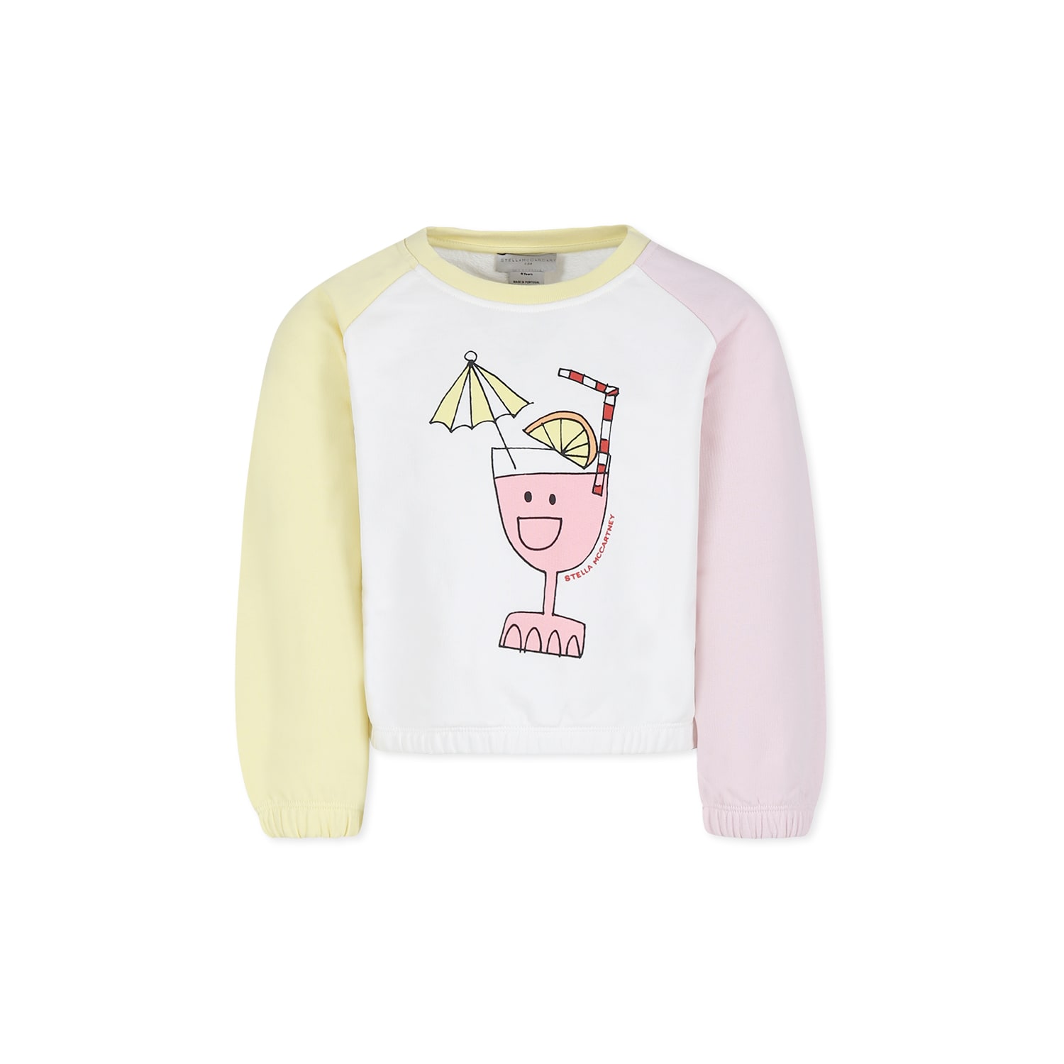 Stella Mccartney Lemonade-print Cotton Sweatshirt In Multicolor