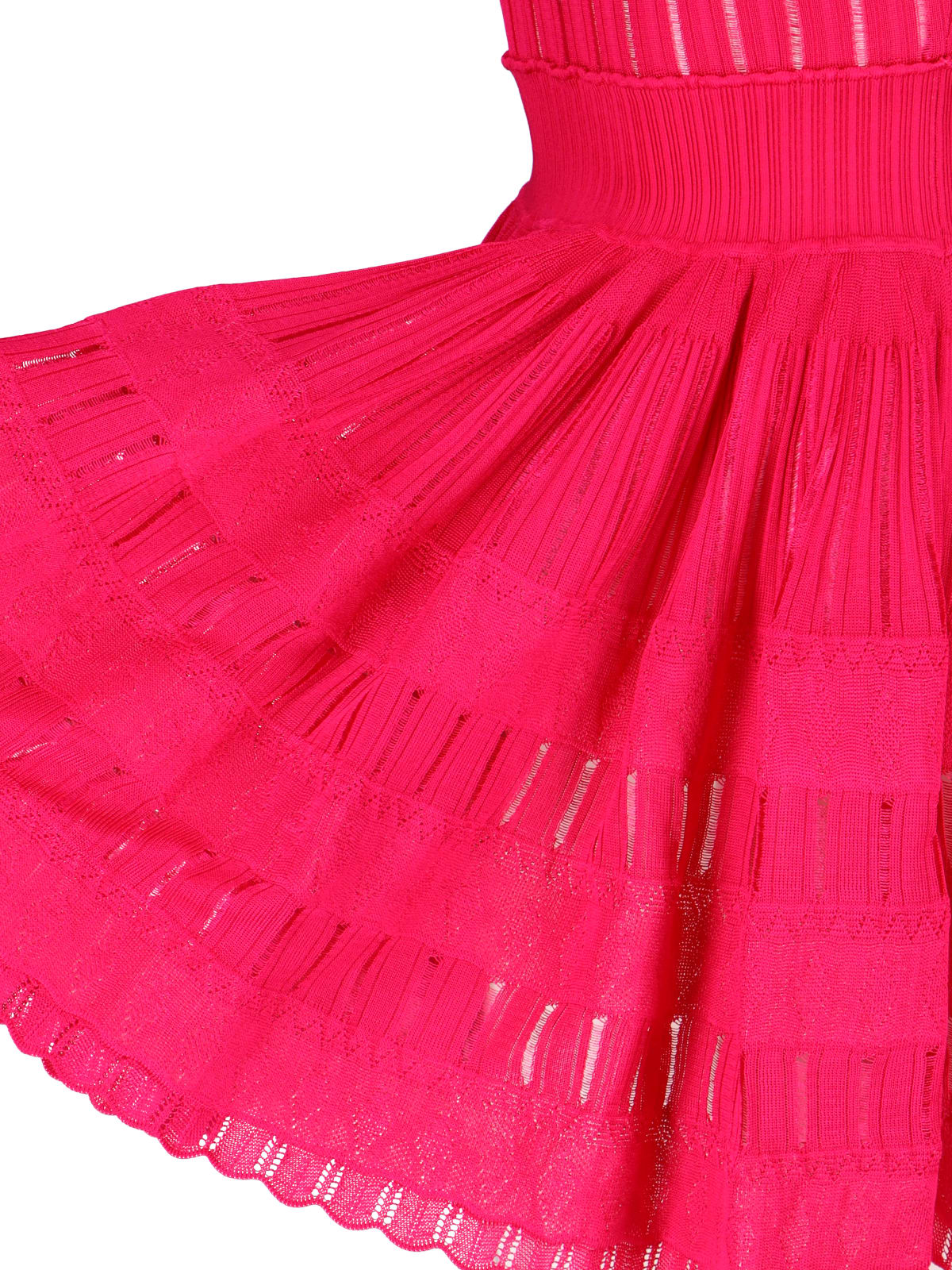 Shop Alaïa Crinoline Midi Dress In Pink