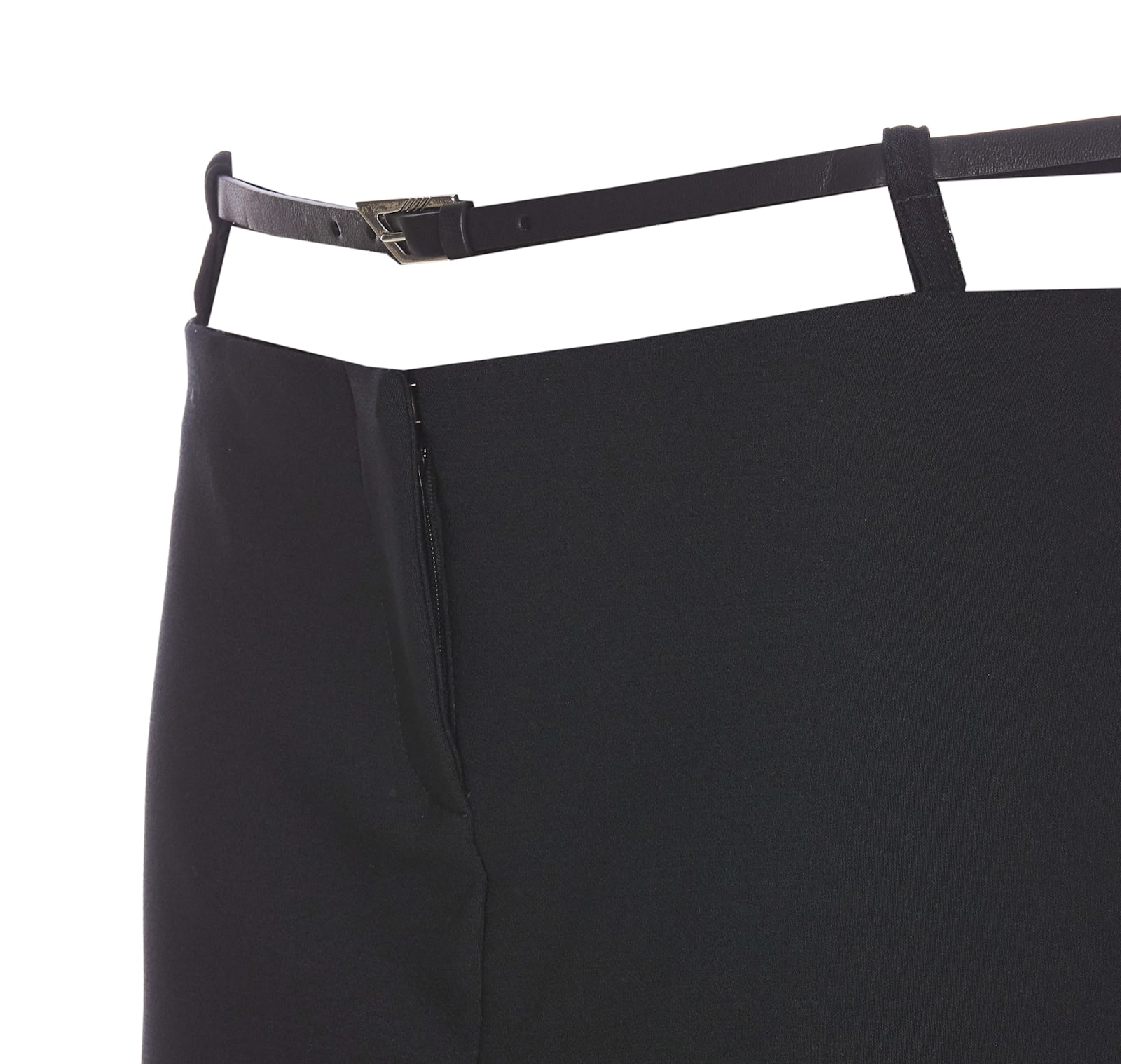 Shop Attico Mini Skirt In Black