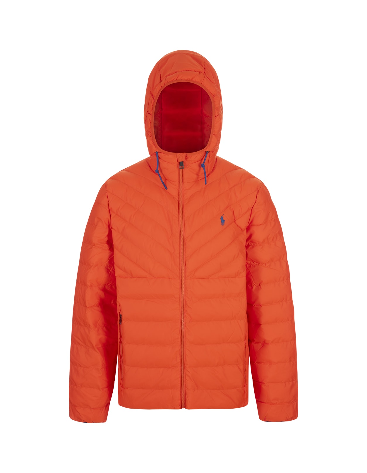 Orange Foldable Water Repellent Jacket Down Jacket