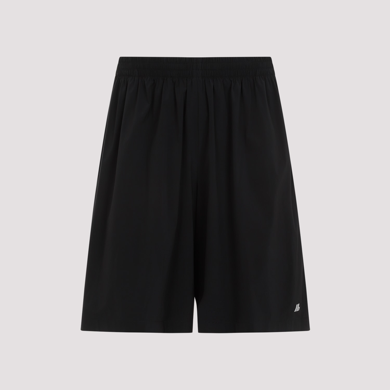 Shop Balenciaga Stretch Shorts In Black