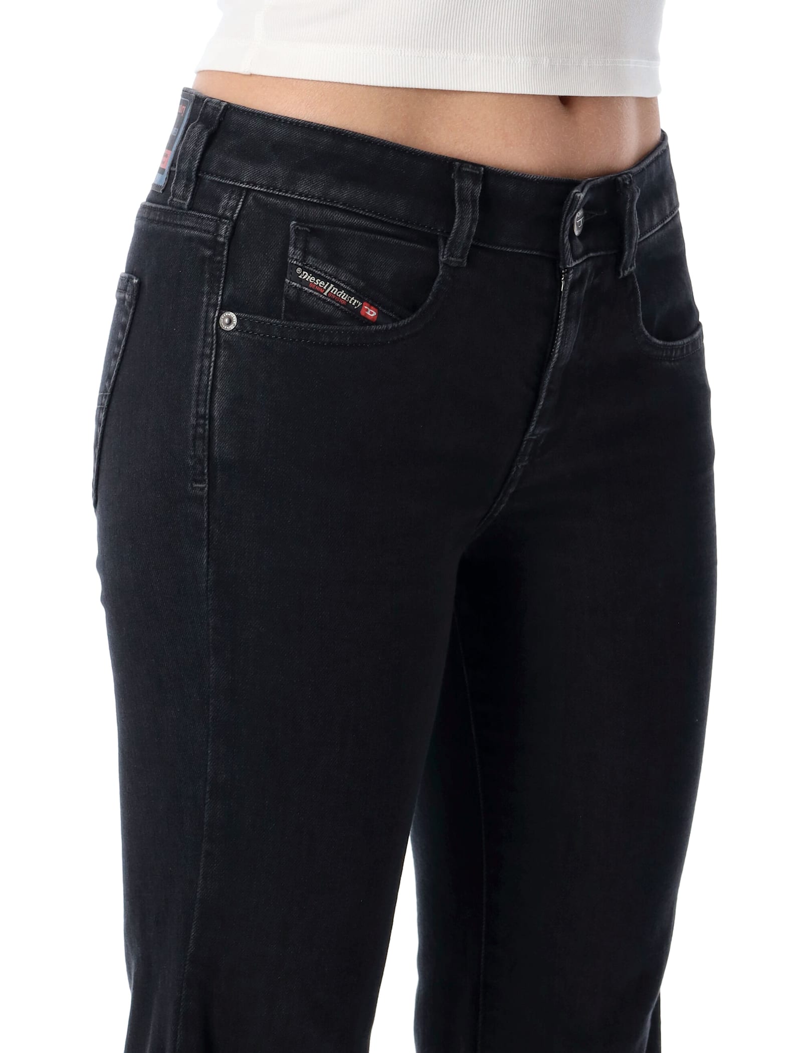 Diesel Flare Jeans In Black