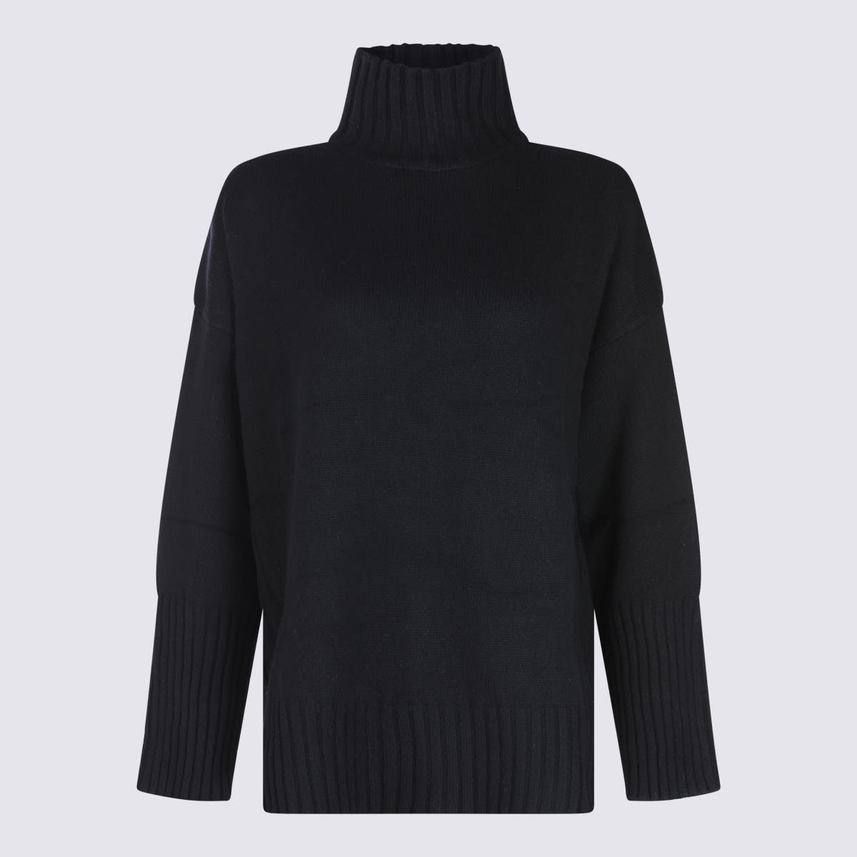Black Wool Knitwear