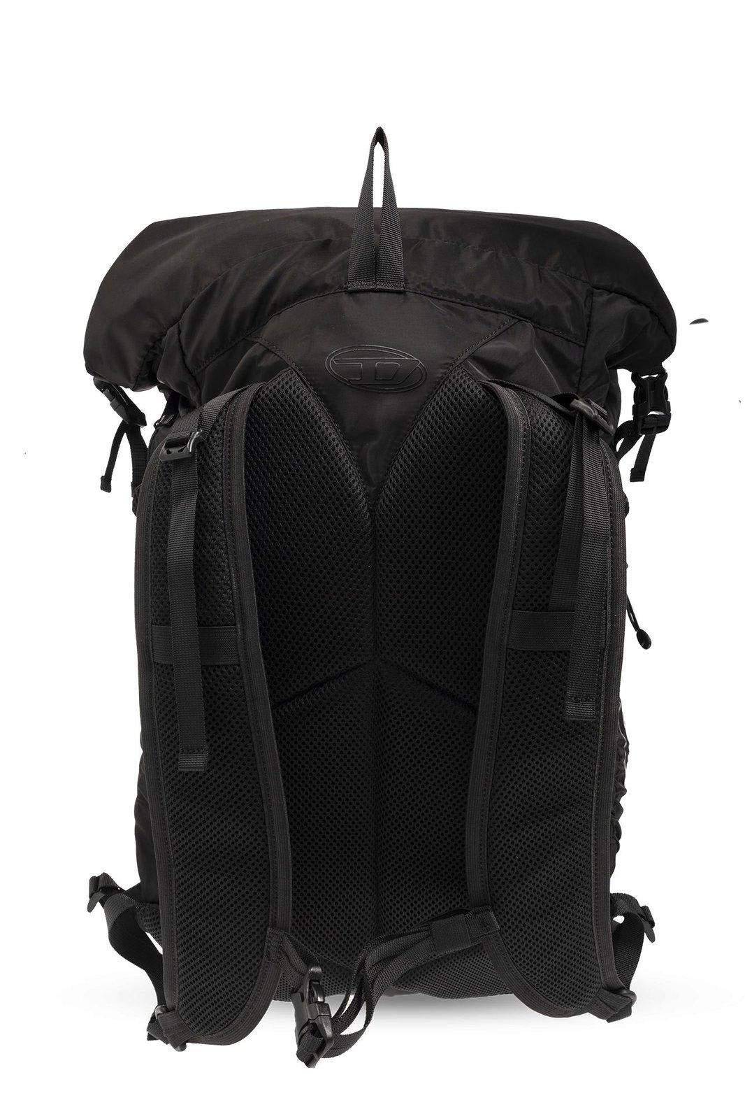Diesel Mens T8013 Drape Nylon Backpack In Black