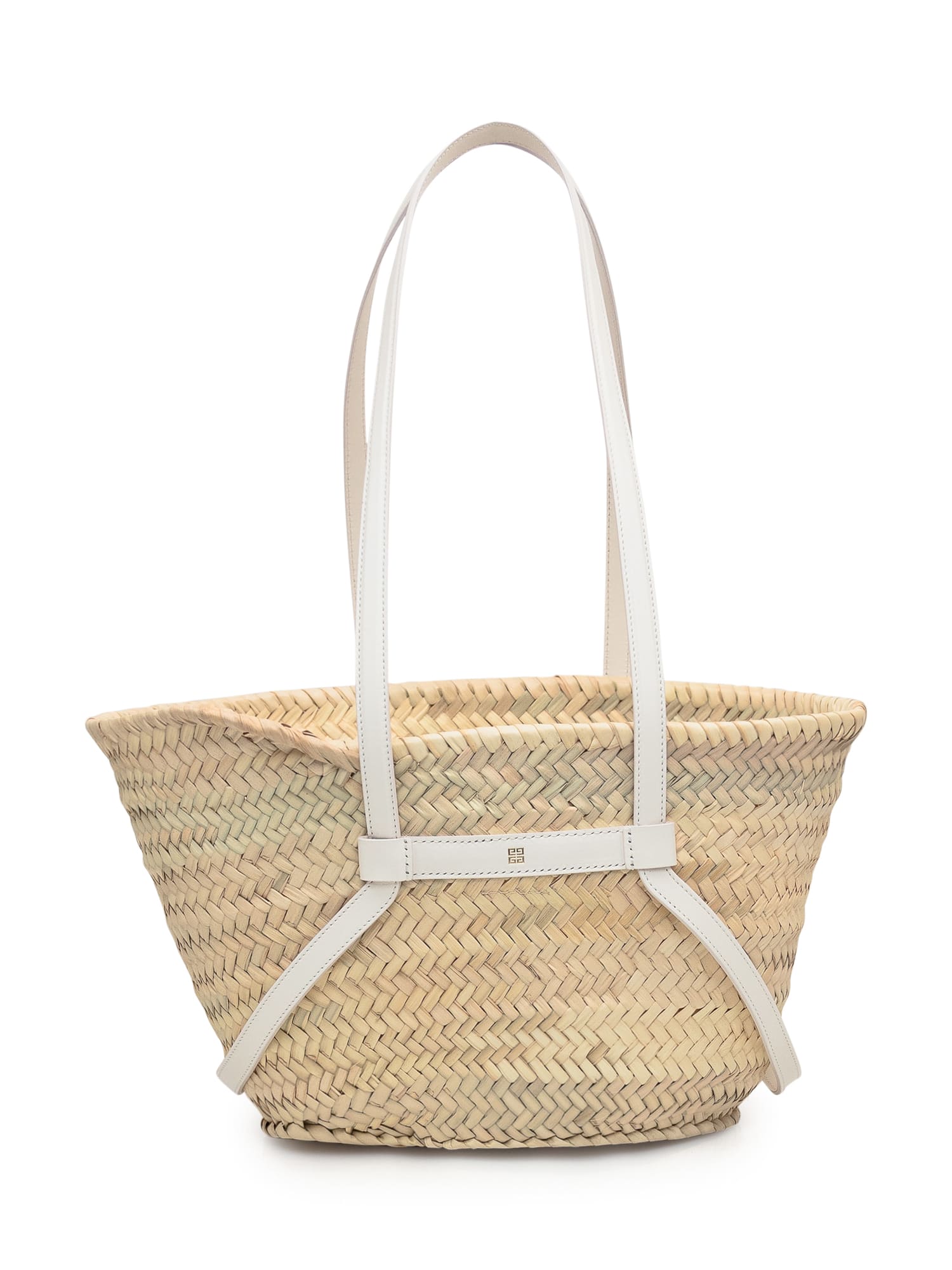 Shop Givenchy Voyou Basket Small Bag In Ivory