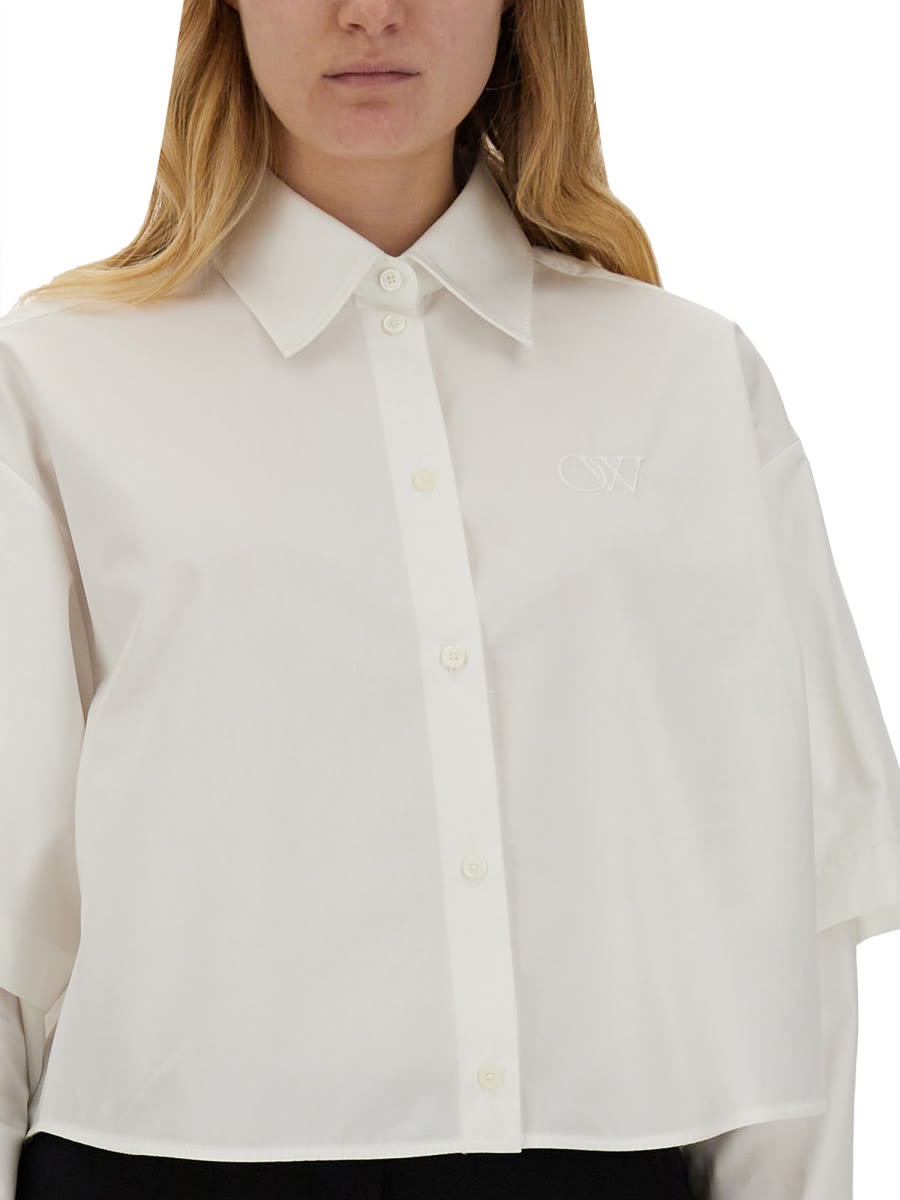 OFF-WHITE POPLIN SHIRT 