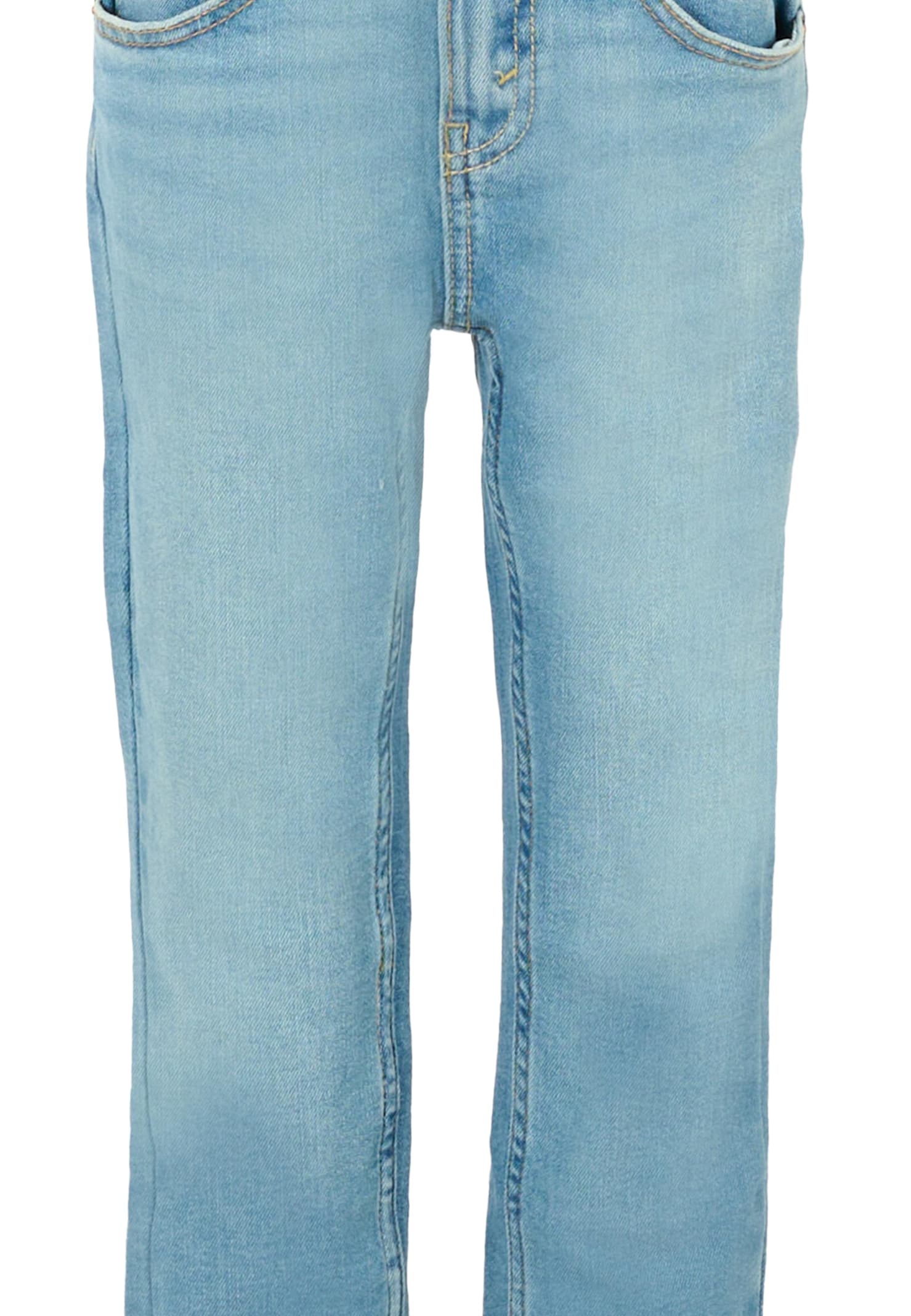 Levi's Light Blue Jeans For Boy In Blue