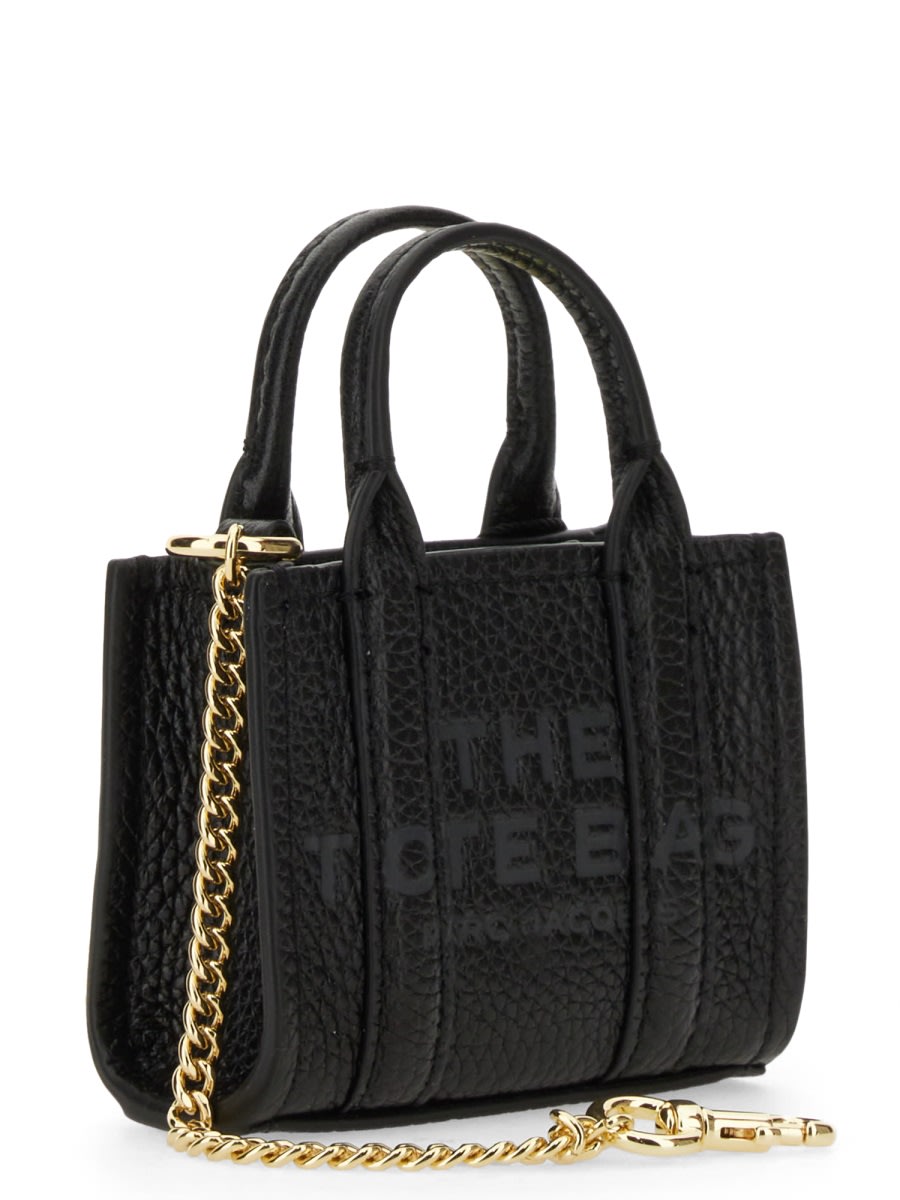 Shop Marc Jacobs Keychain The Tote Dwarf In Black