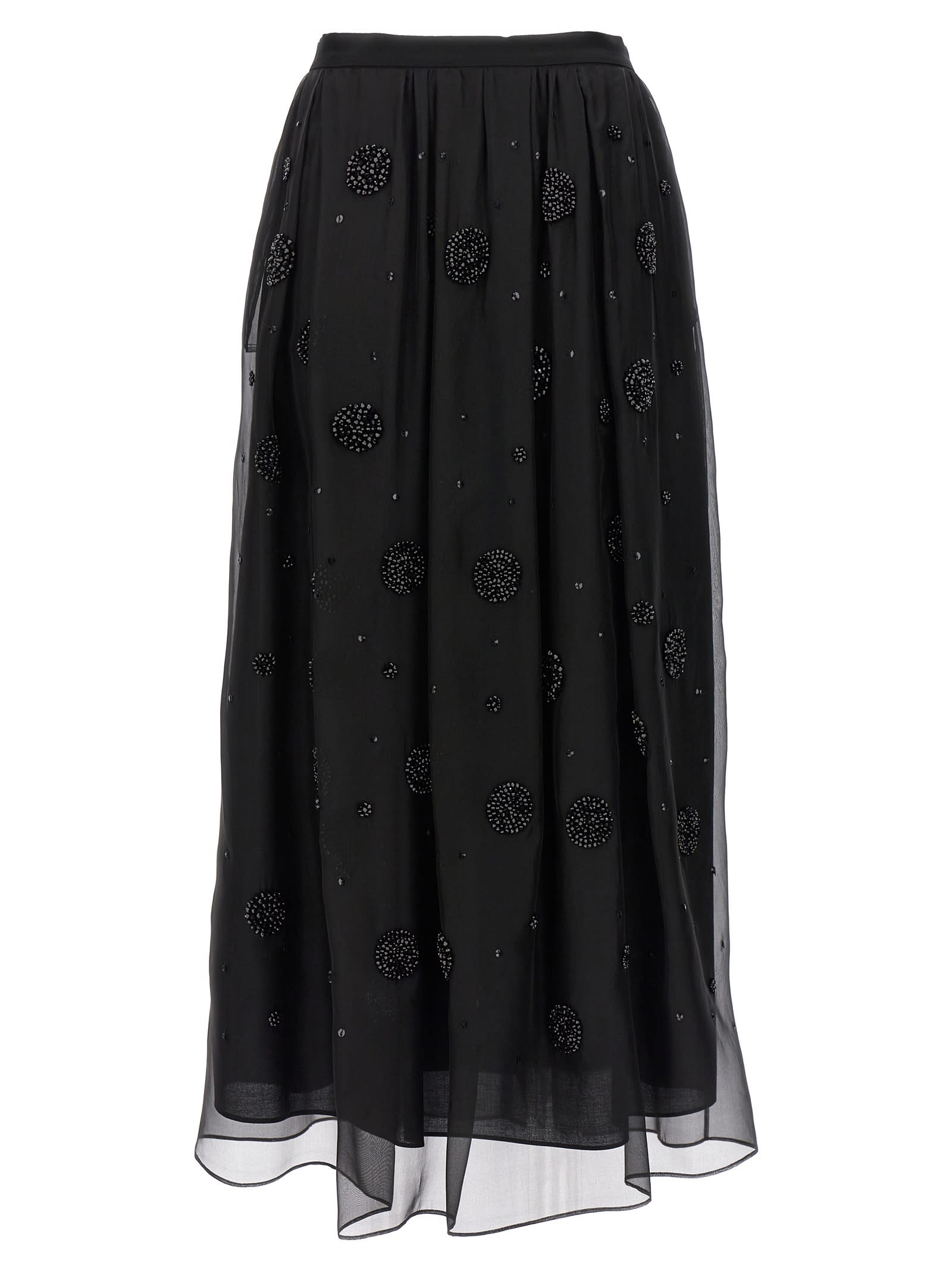 Max Mara Wilma Skirt In Black