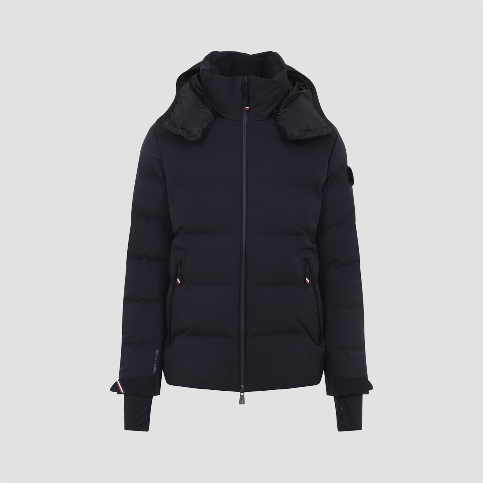 Moncler Grenoble Ski Jacket Montgetech With Hood In Blue