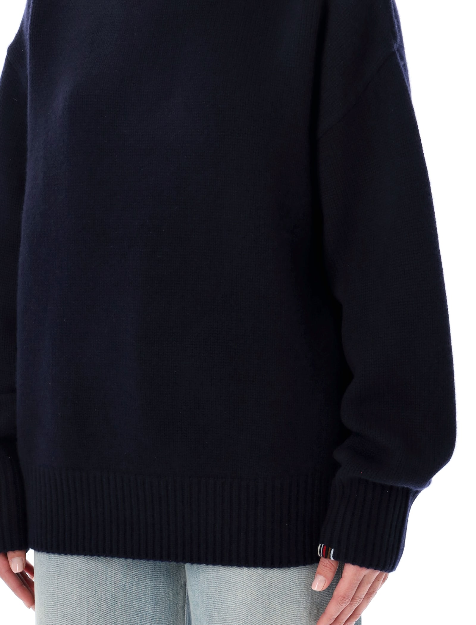 Extreme Cashmere Oversized Extra Sweater In Blue