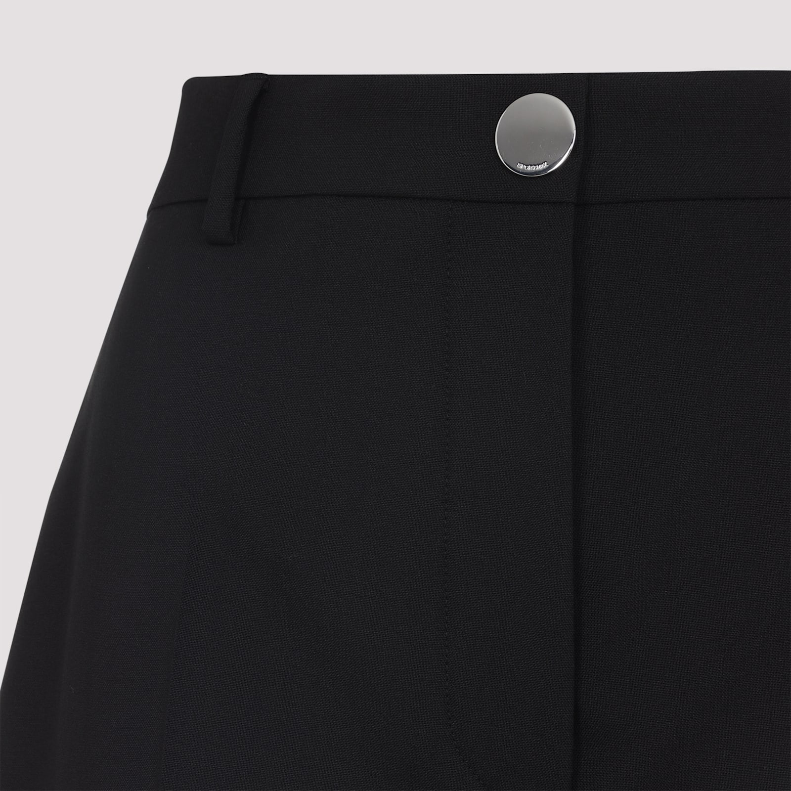 Sportmax High-waisted Wide-leg Trousers With Tailored Silhouette In Black