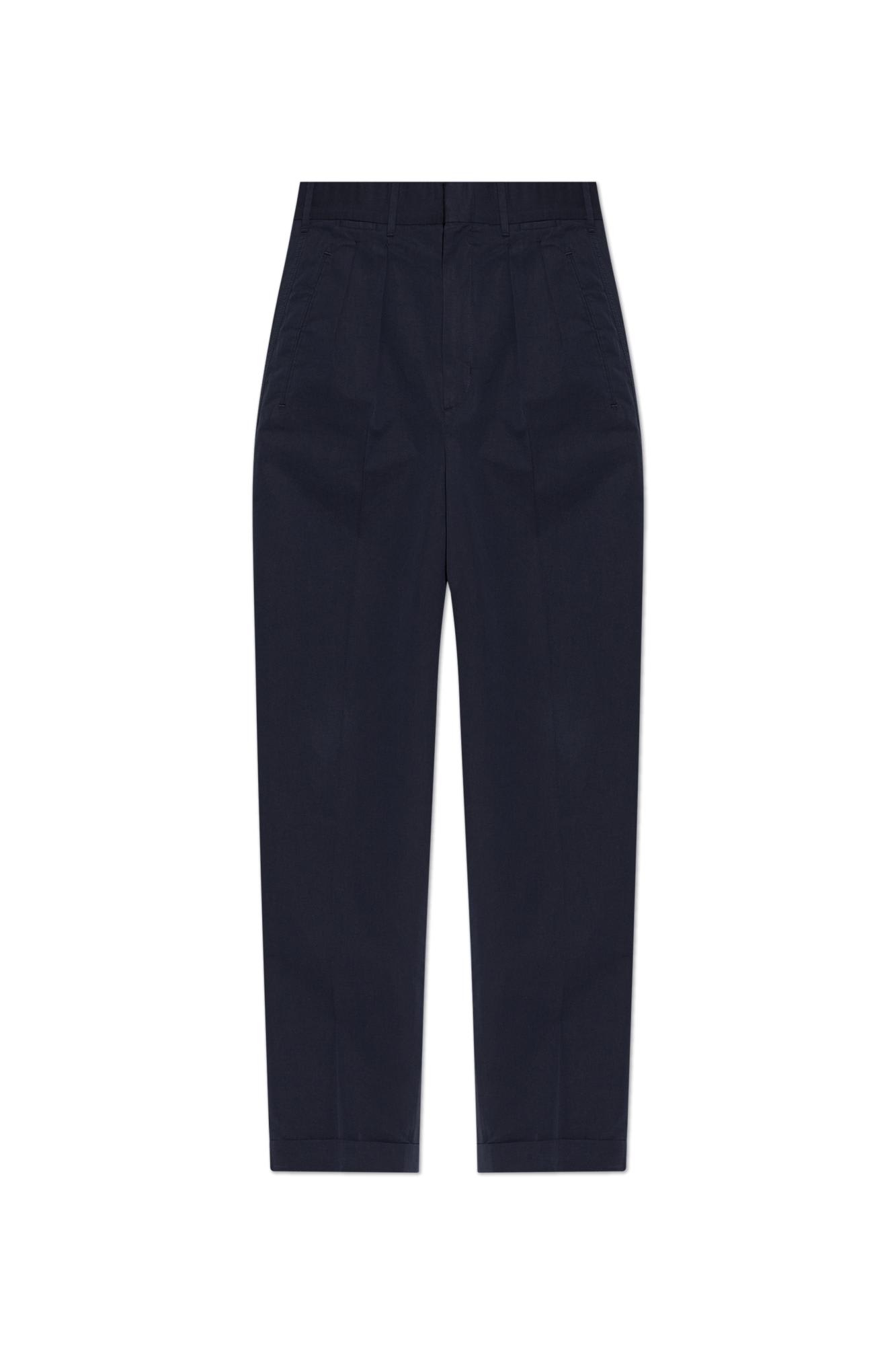Tom Ford Pants With Rolled-up Legs In Blue