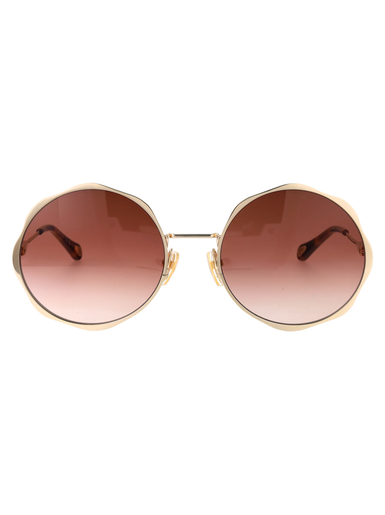 Chloé Ch0184s Sunglasses In Gold