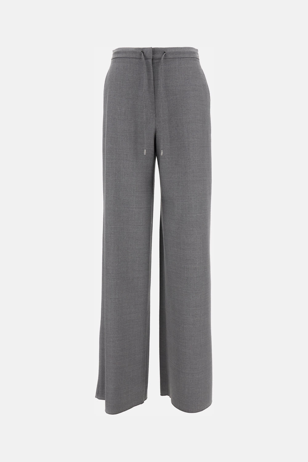 Max Mara Grey Denaro Solid Pants In Brown