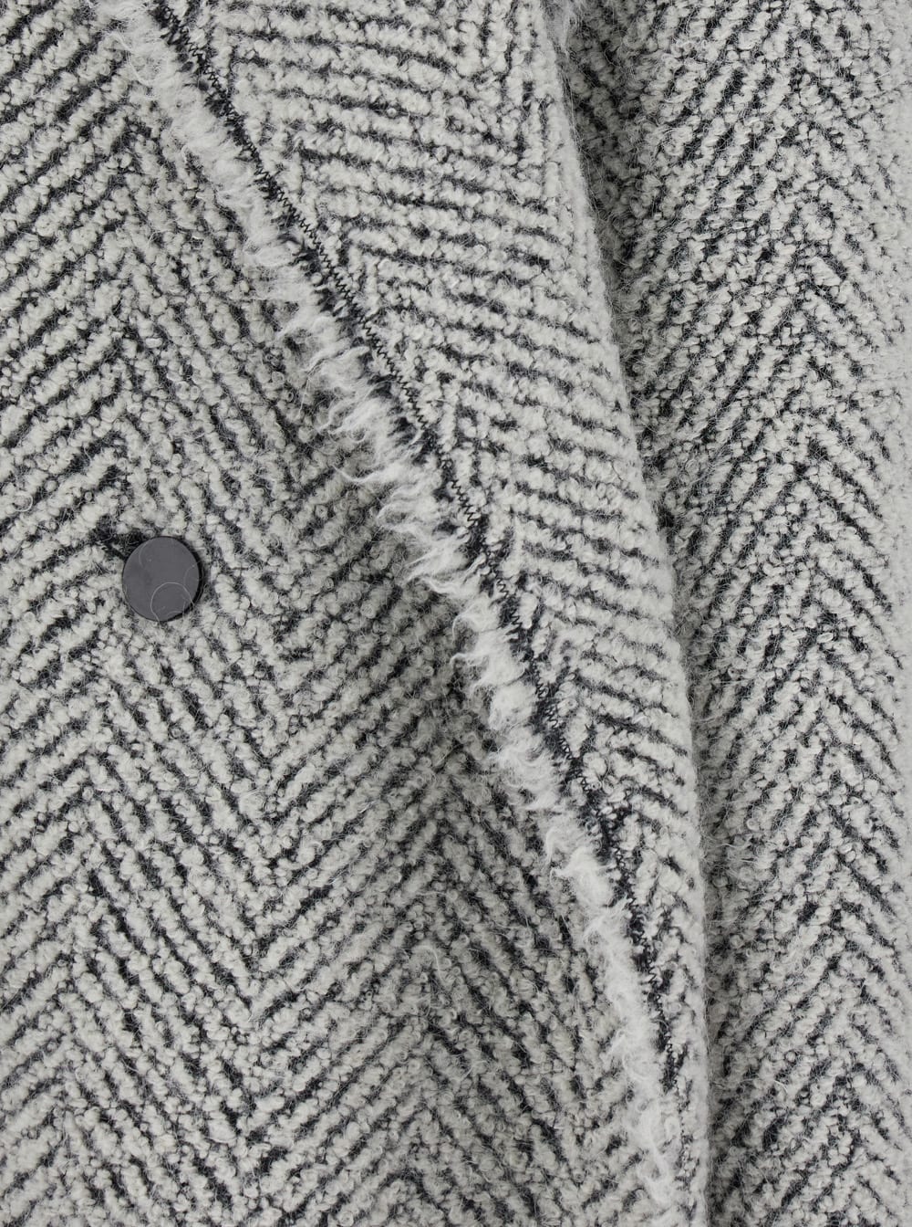 Alberta Ferretti Women Grey Double-breasted Coat With Wide Lapels In Wool Woman In Gray
