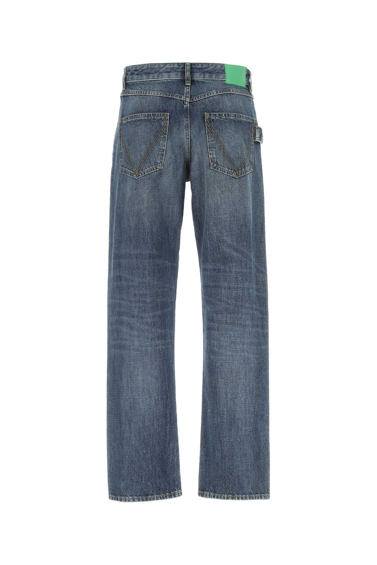 Shop Bottega Veneta Blue Denim Jeans In 4715