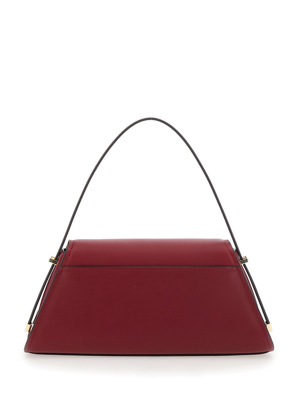 Shop Michael Kors Md Conv Shldr In Red